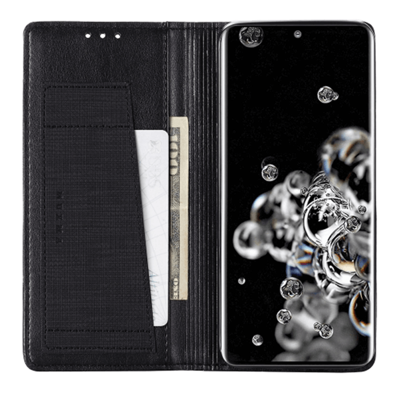 MUXMA Samsung Galaxy S20 Ultra Easy Carry Wallet Telefoonhoesje Zwart