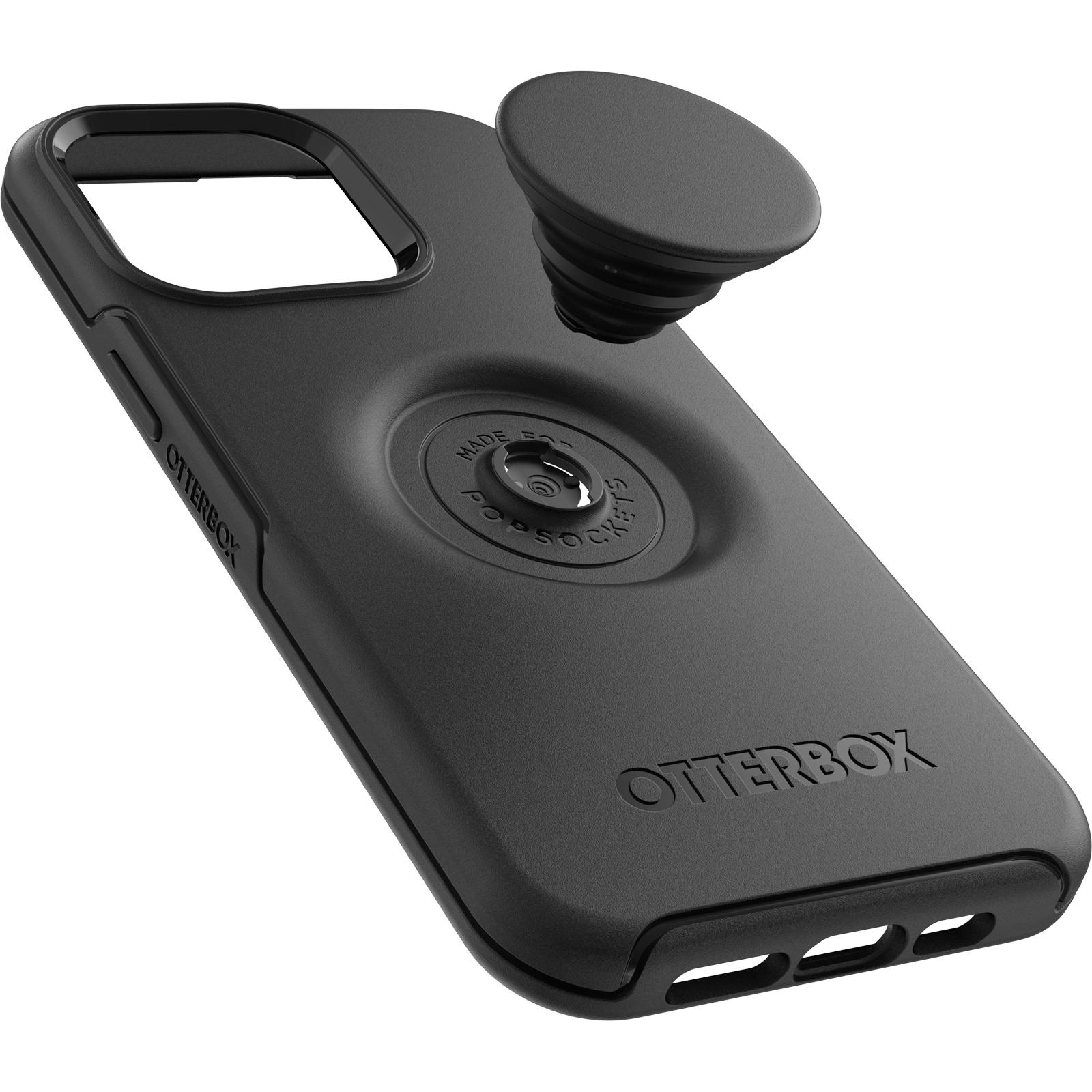 Otterbox Otter + Pop iPhone 14 Pro Max Symmetry Hoesje Zwart