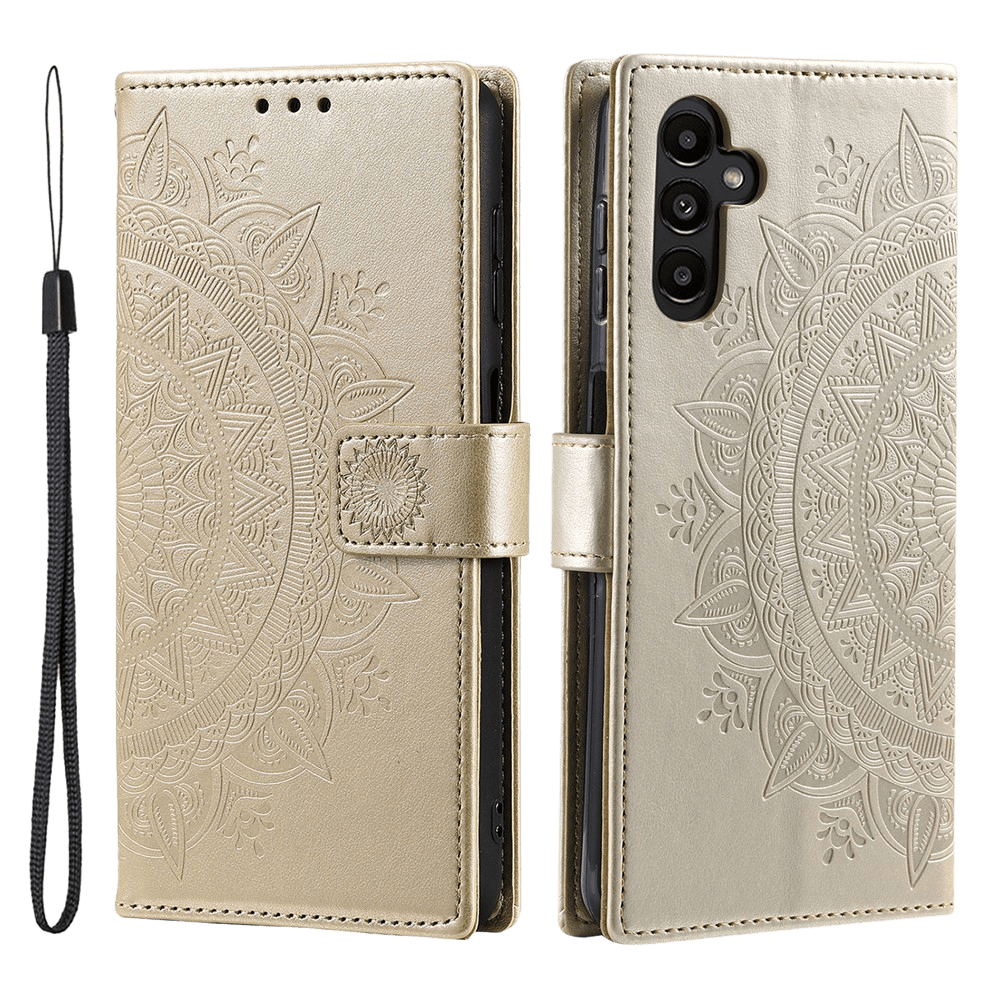 Comfycase Samsung Galaxy A57 Mandala Wallet Goud