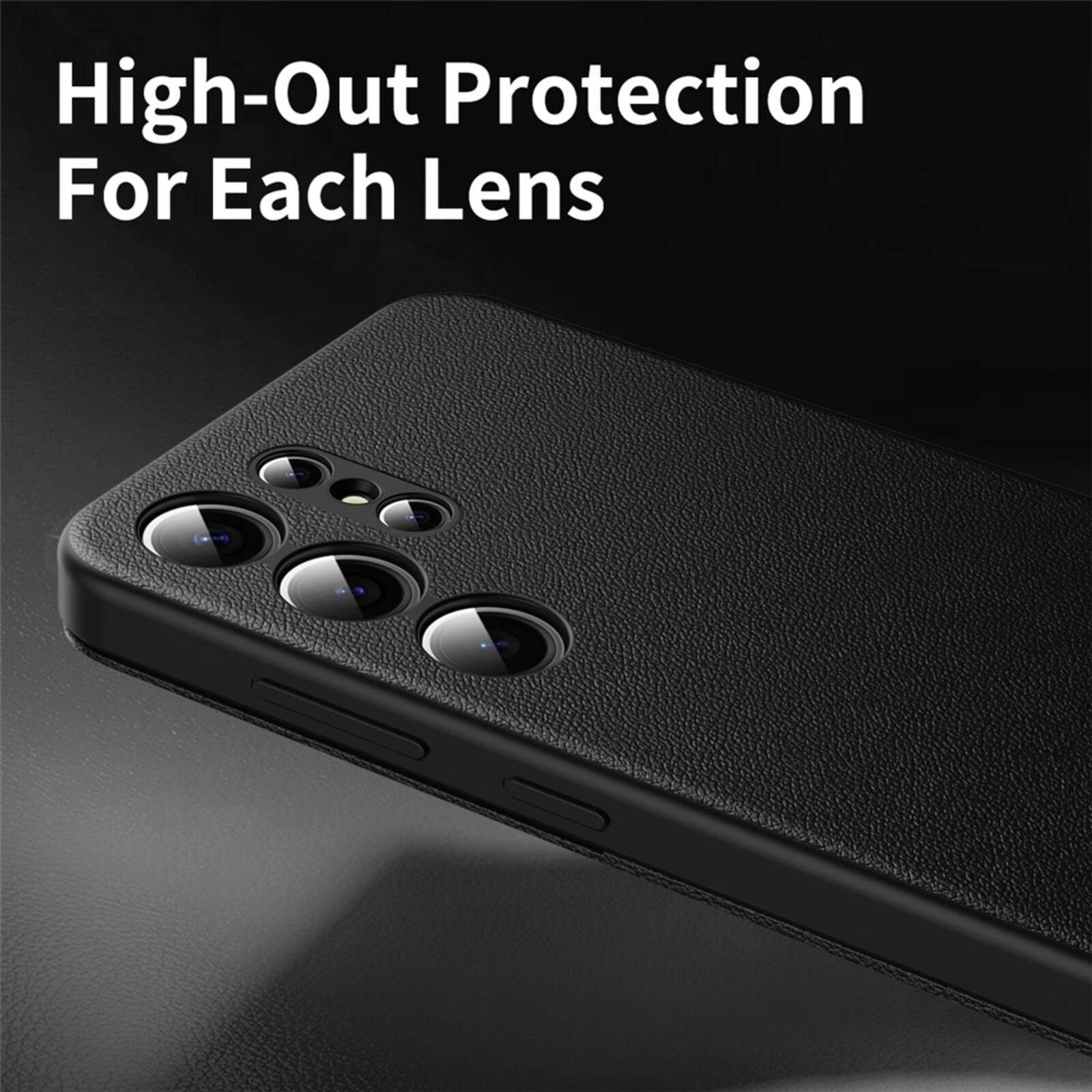 CaseBody Samsung Galaxy S24 Ultra Smart Cover Zwart