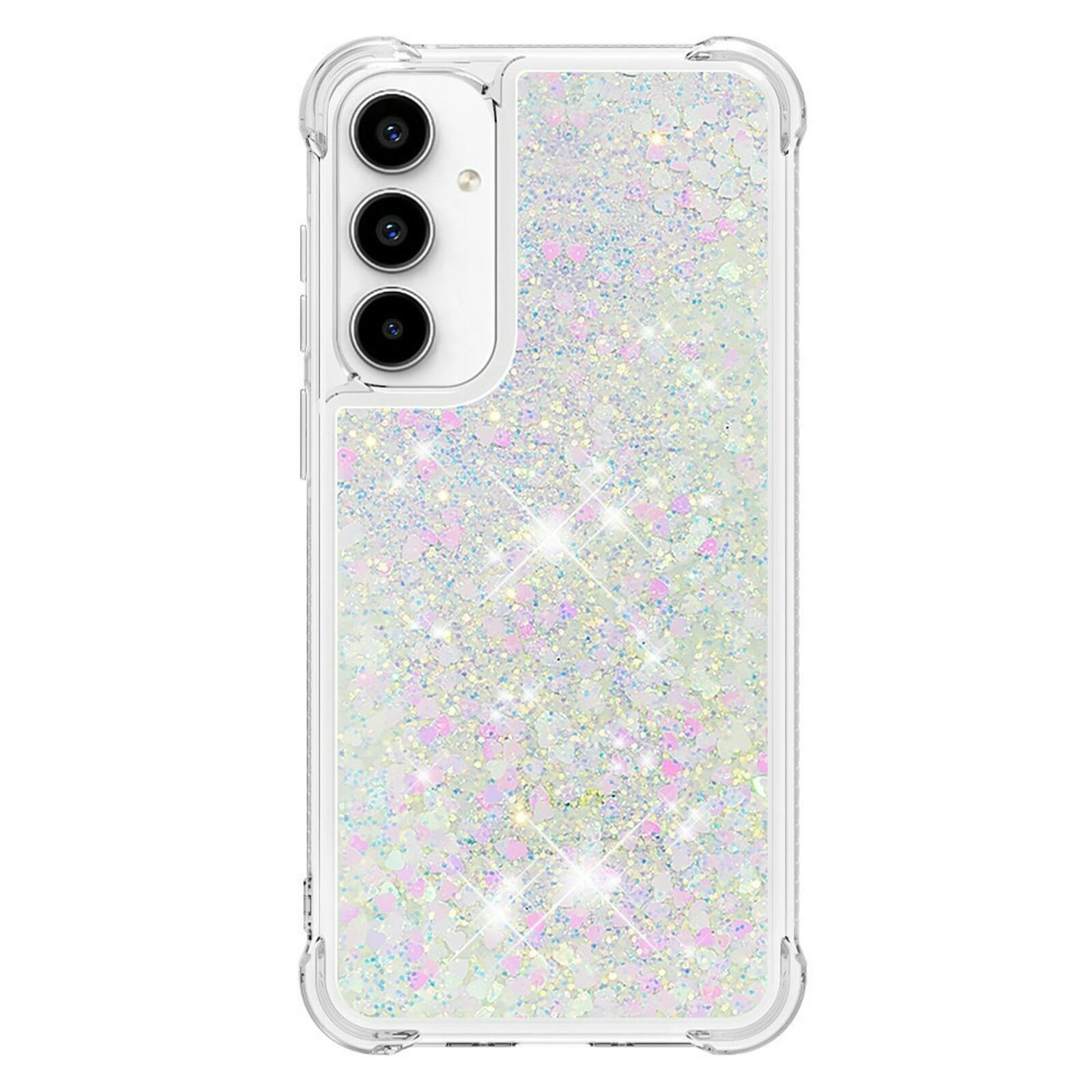 CaseBody Samsung Galaxy A37 Glitz Beschermhoesje Transparant