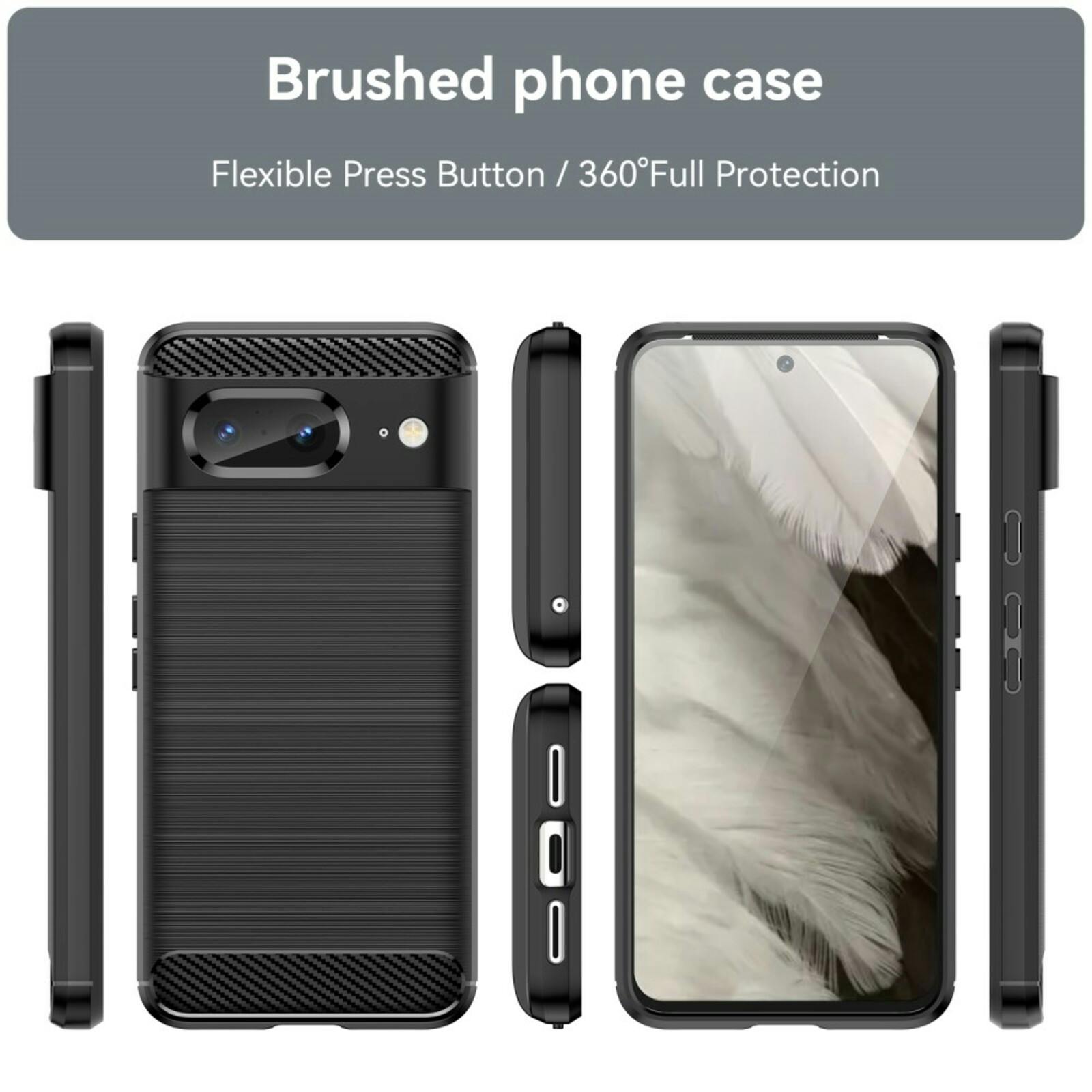 Mocaa Google Pixel 8 Schokbestendig Hoesje Zwart