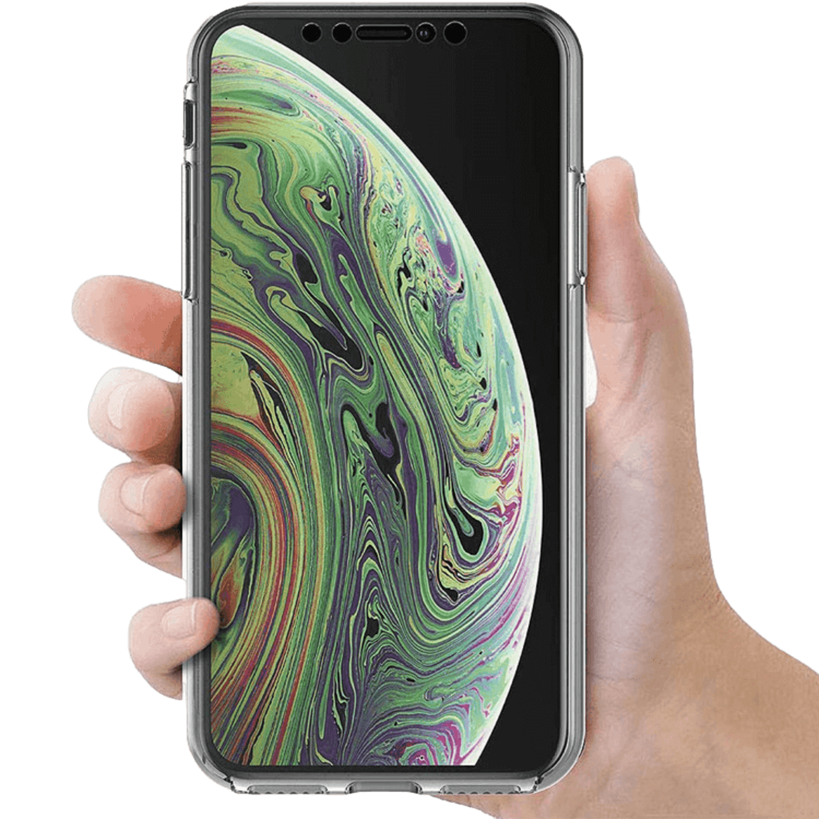 Mocaa iPhone Xs / X Full Body Beschermhoes Transparant
