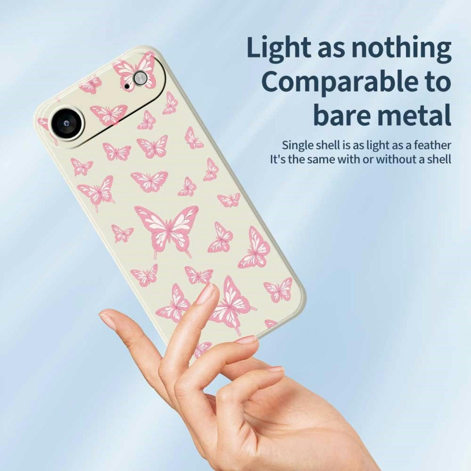 Mocaa Apple iPhone 17 Air Beschermhoesje Vlinders Meerkleurig