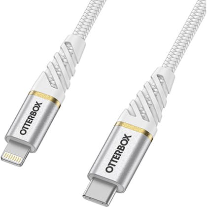 Otterbox Lightning naar USB-C Premium Gevlochten Kabel White