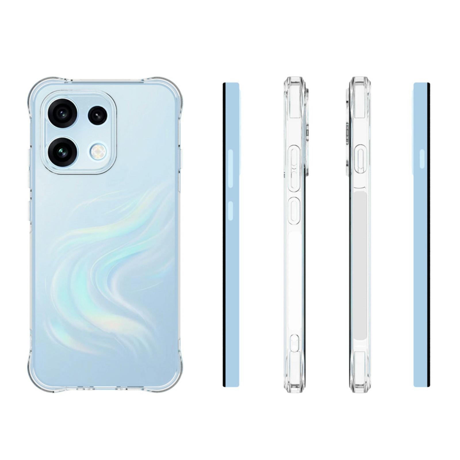 CaseBody OPPO Reno16 F 5G Shockproof Hoesje Transparant