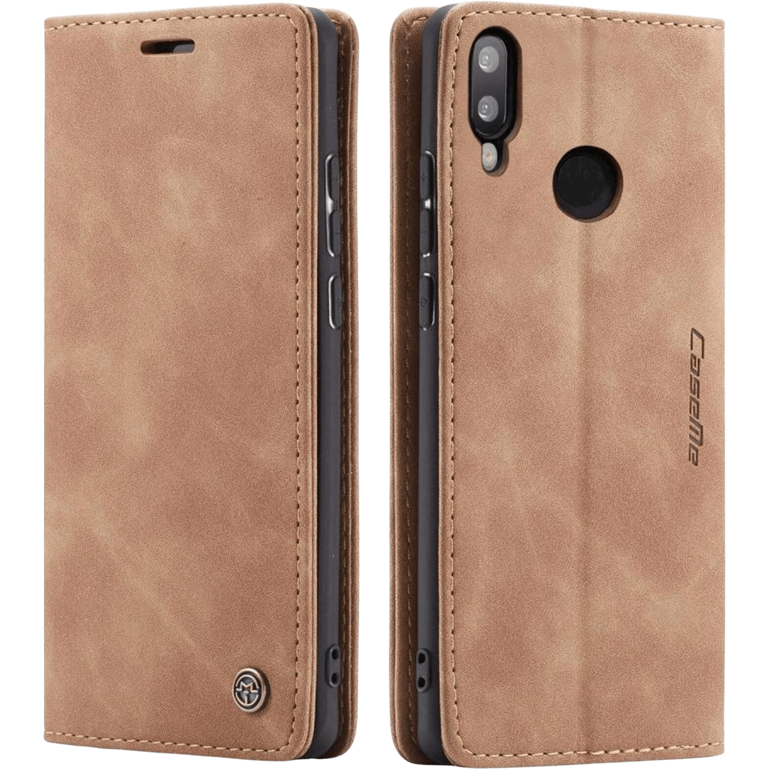 Caseme Huawei P Smart 2021 Business Wallet Bookcase Hoesje Bruin