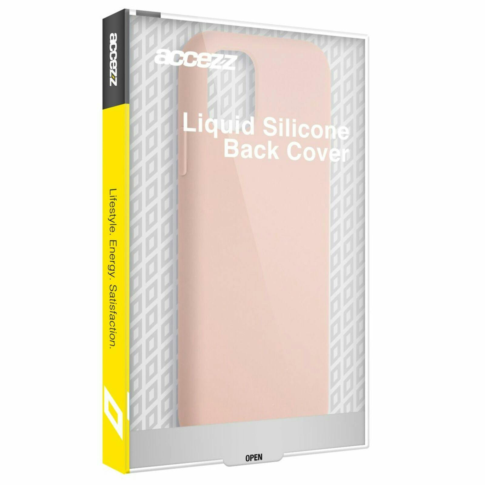 Accezz Galaxy S23 Ultra Liquid Siliconen Hoesje Roze