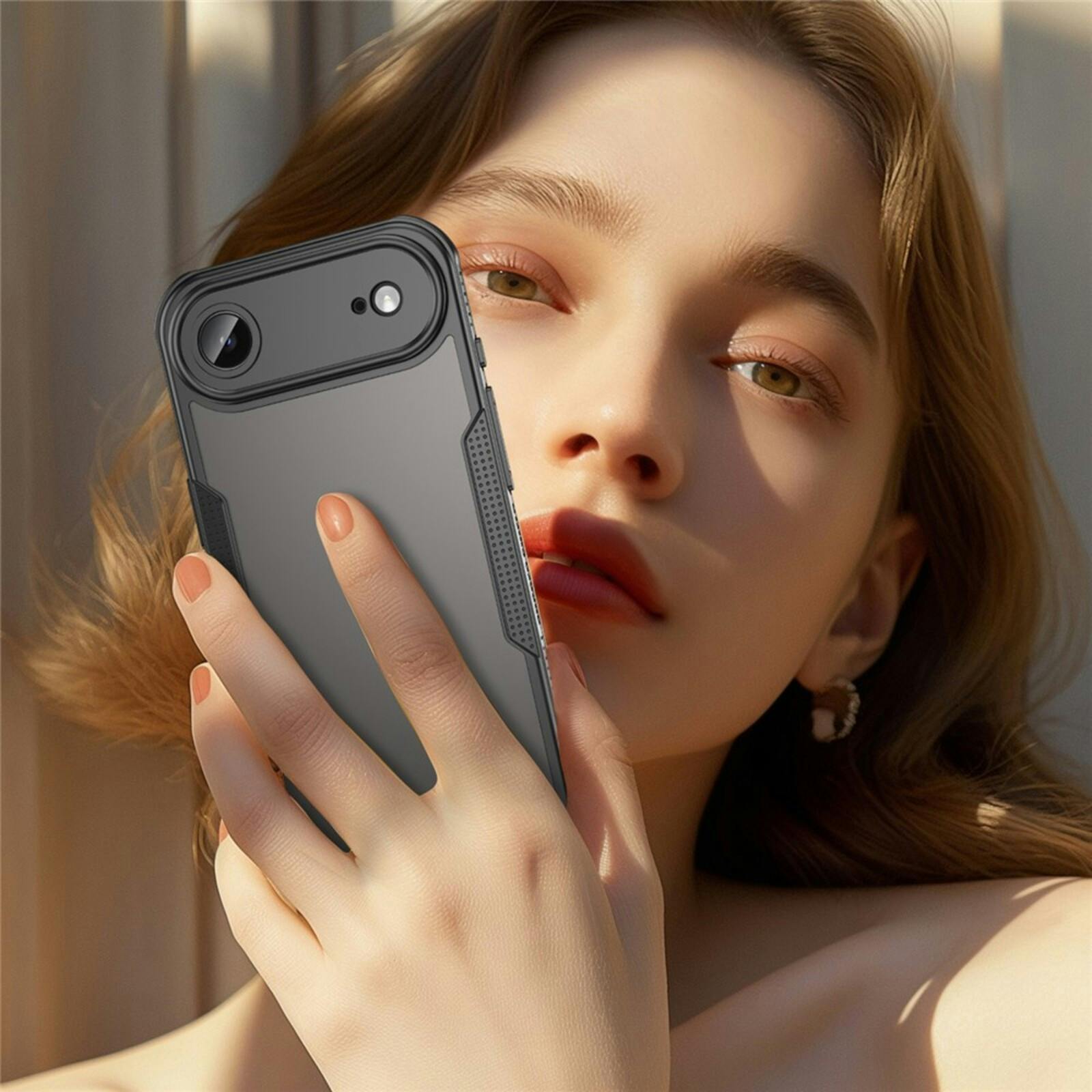 Mocaa Apple iPhone 17 Air Lichtgewicht Rugged Hoesje Zwart