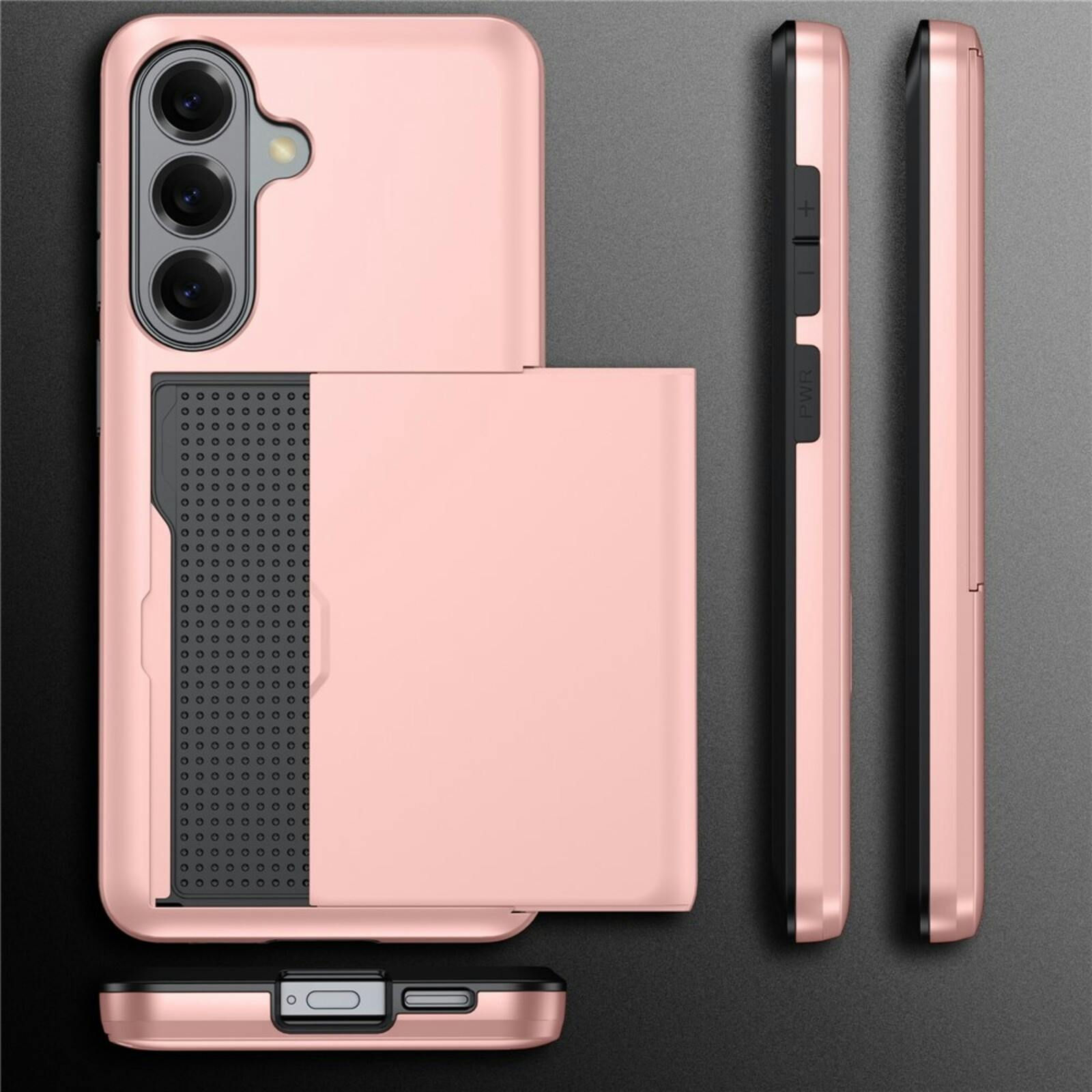 Amorus Samsung Galaxy A57 Hoesje met Pashouder Blauw