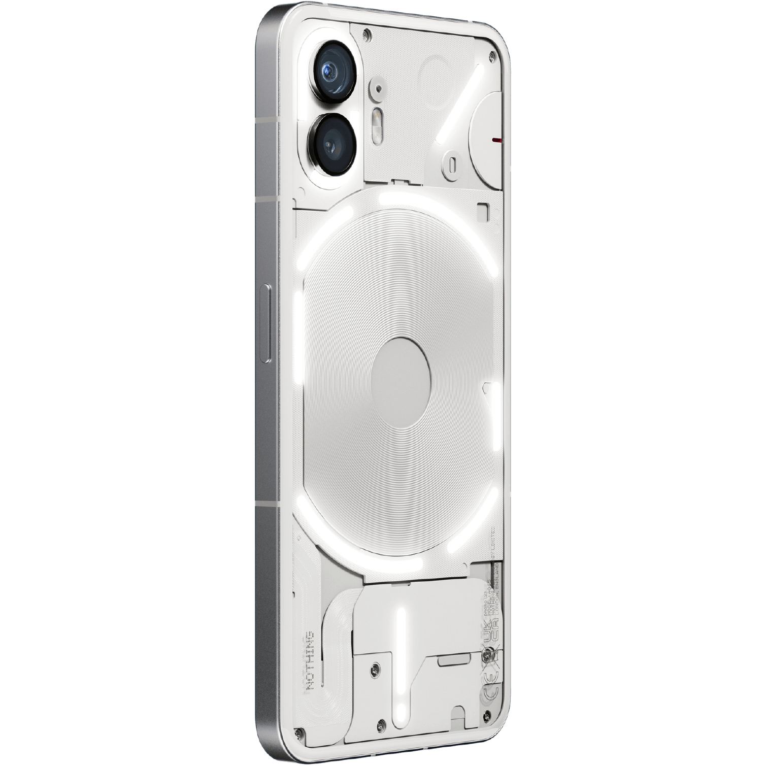 Nothing Phone (2) White - Aanzicht vanaf links