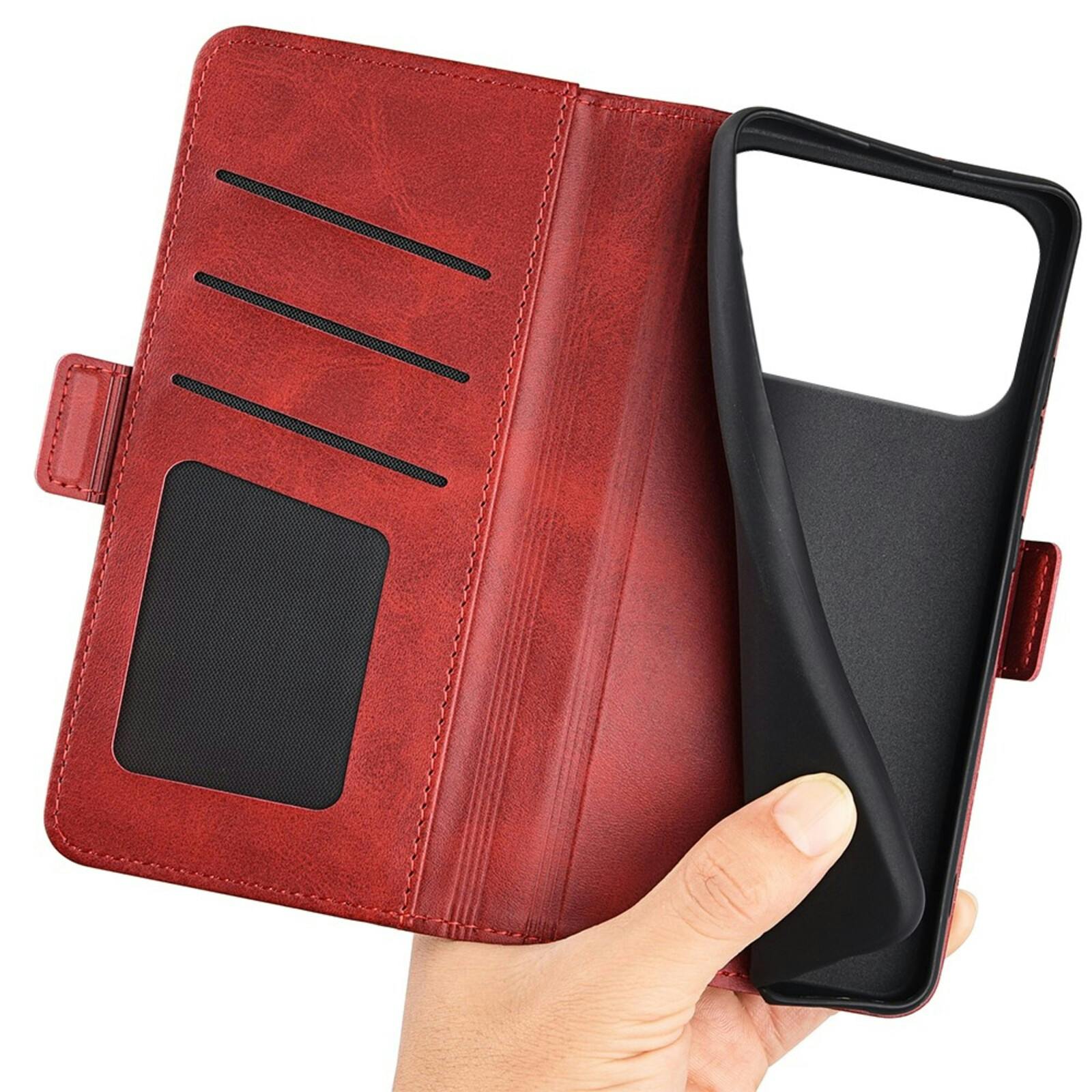 Comfycase Apple iPhone 17 Pro Bookcase Hoesje Rood
