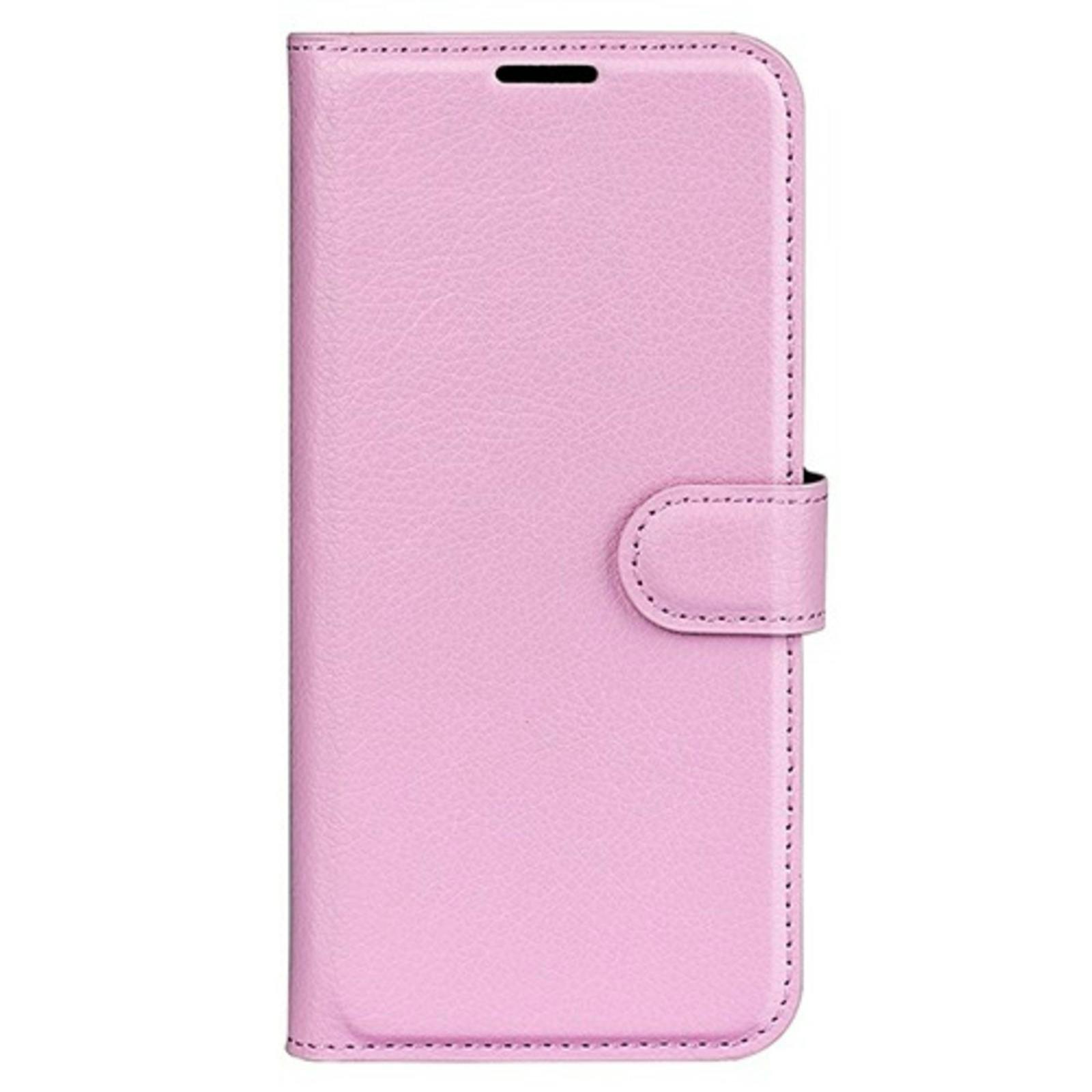 Mocaa Motorola Moto E15 4G Slim-Fit Bookcase Roze