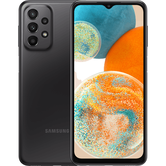 Samsung Galaxy A23 5G Awesome Black - Voorkant & achterkant