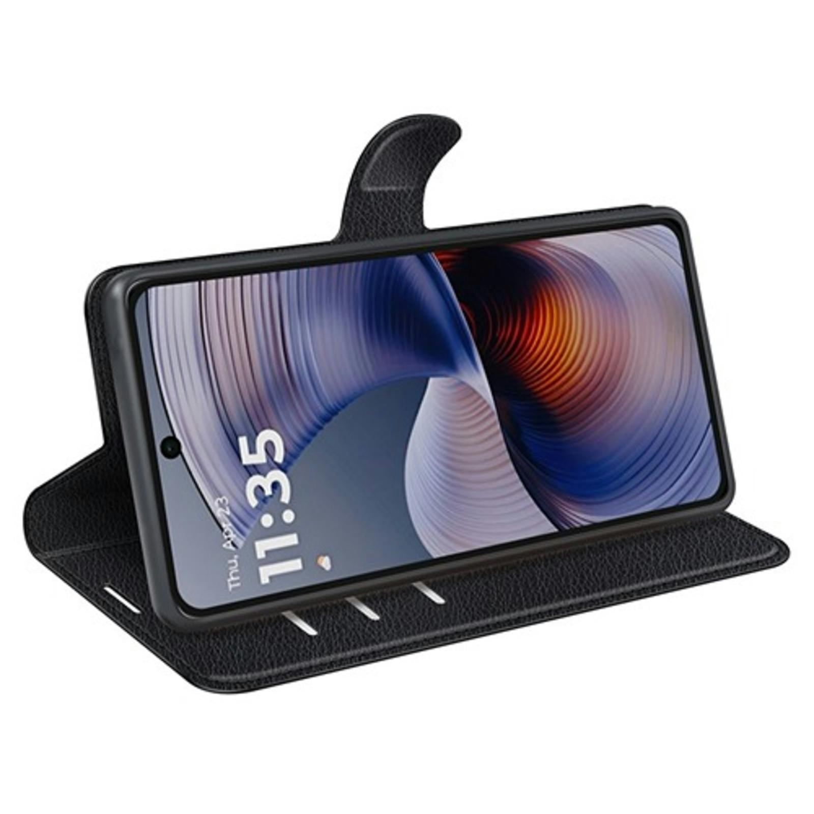 Mocaa Motorola Moto G55 5G Slim-Fit Bookcase Zwart