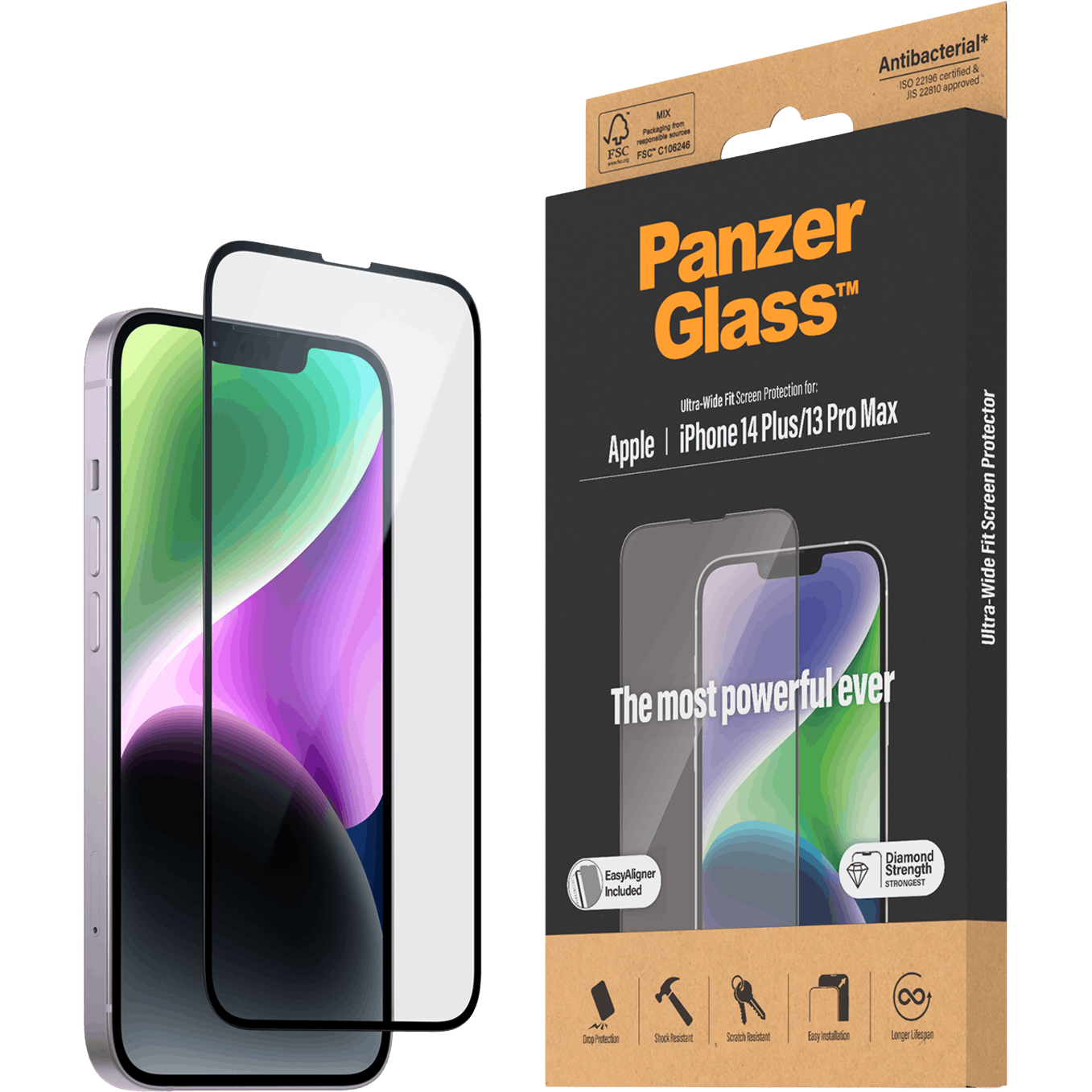 PanzerGlass iPhone 14 Plus Screenprotector Transparant