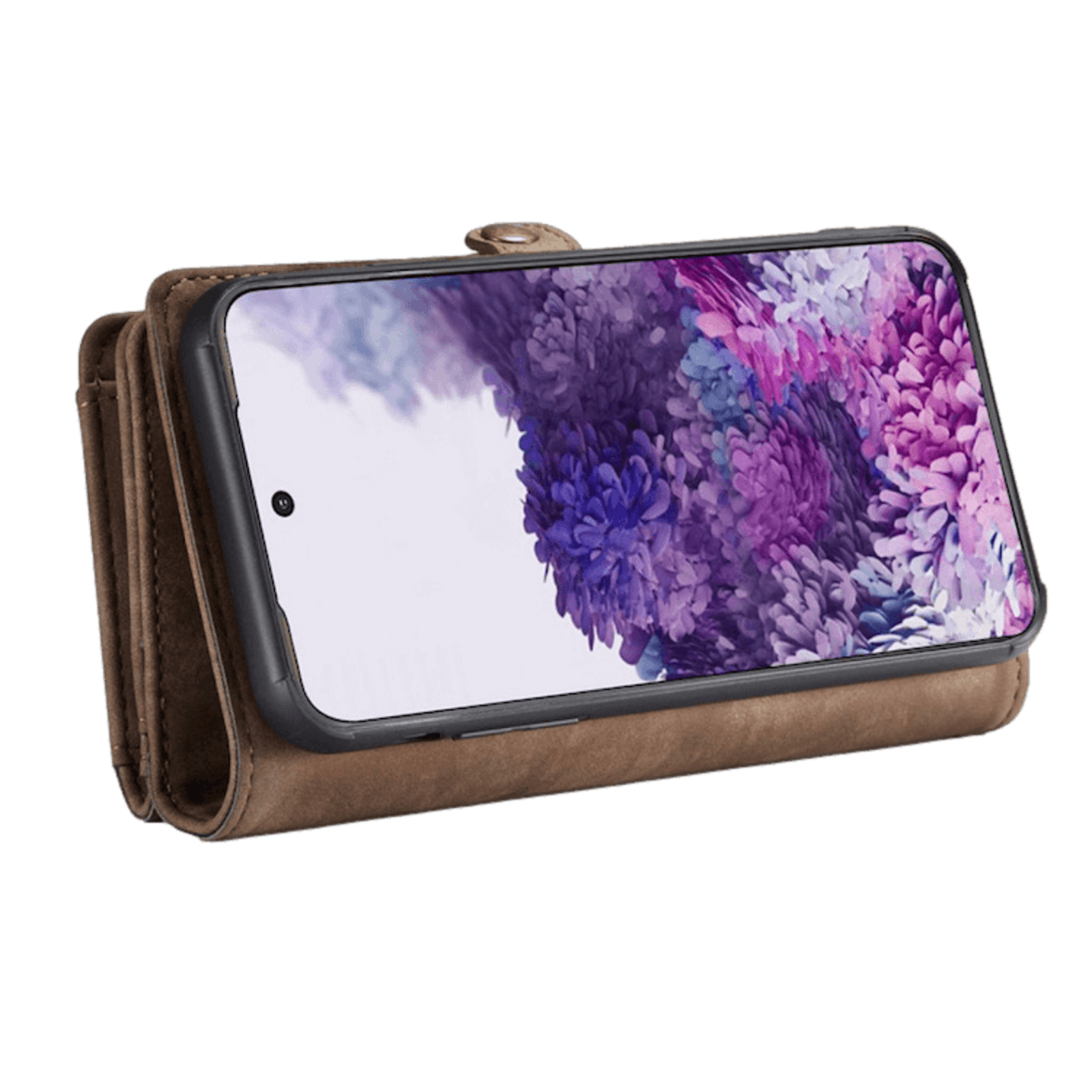 Caseme Samsung Galaxy S20 Ultra Vintage Bookcase Hoesje Bruin