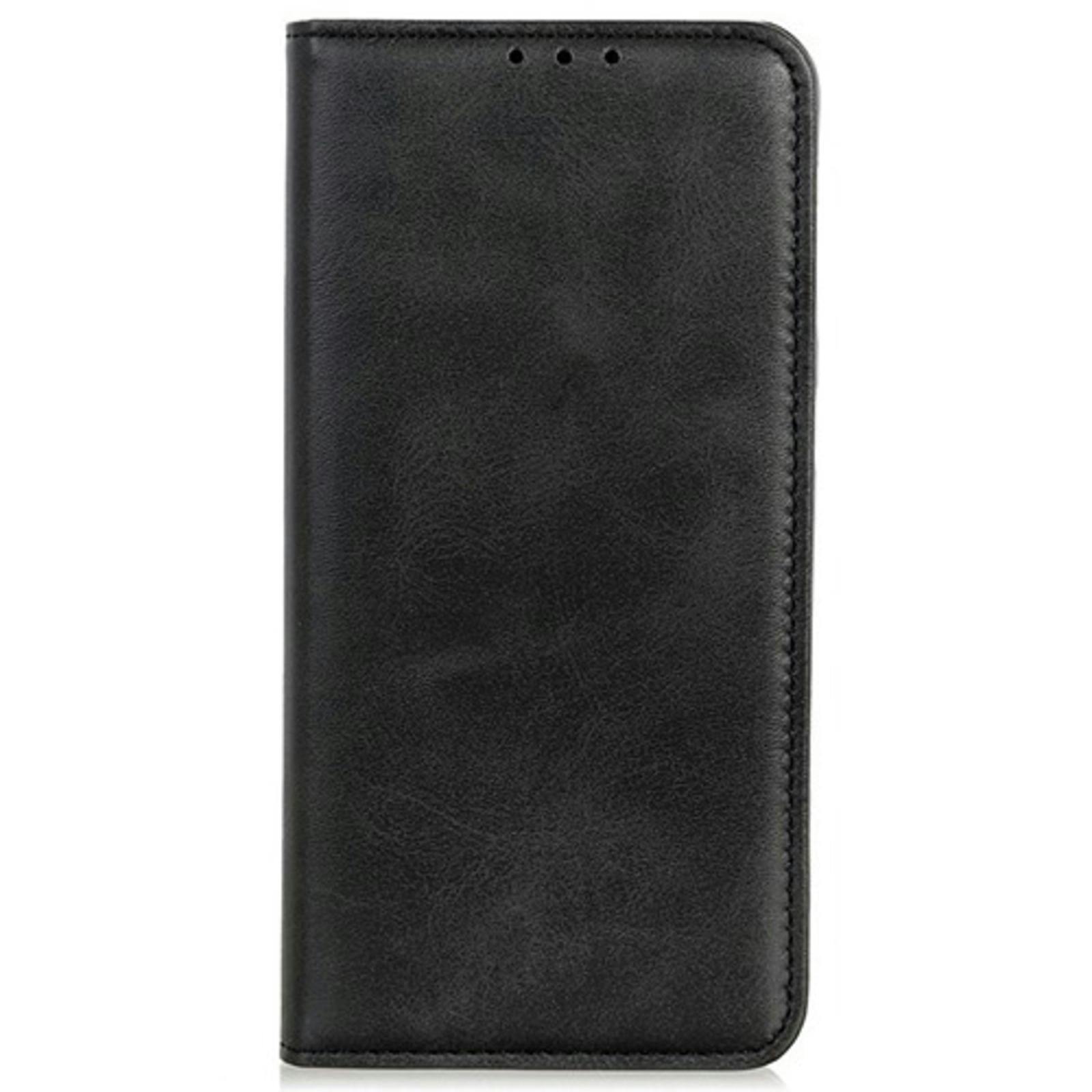 CaseBody Samsung Galaxy A56 Real Leather Wallet Hoesje Zwart