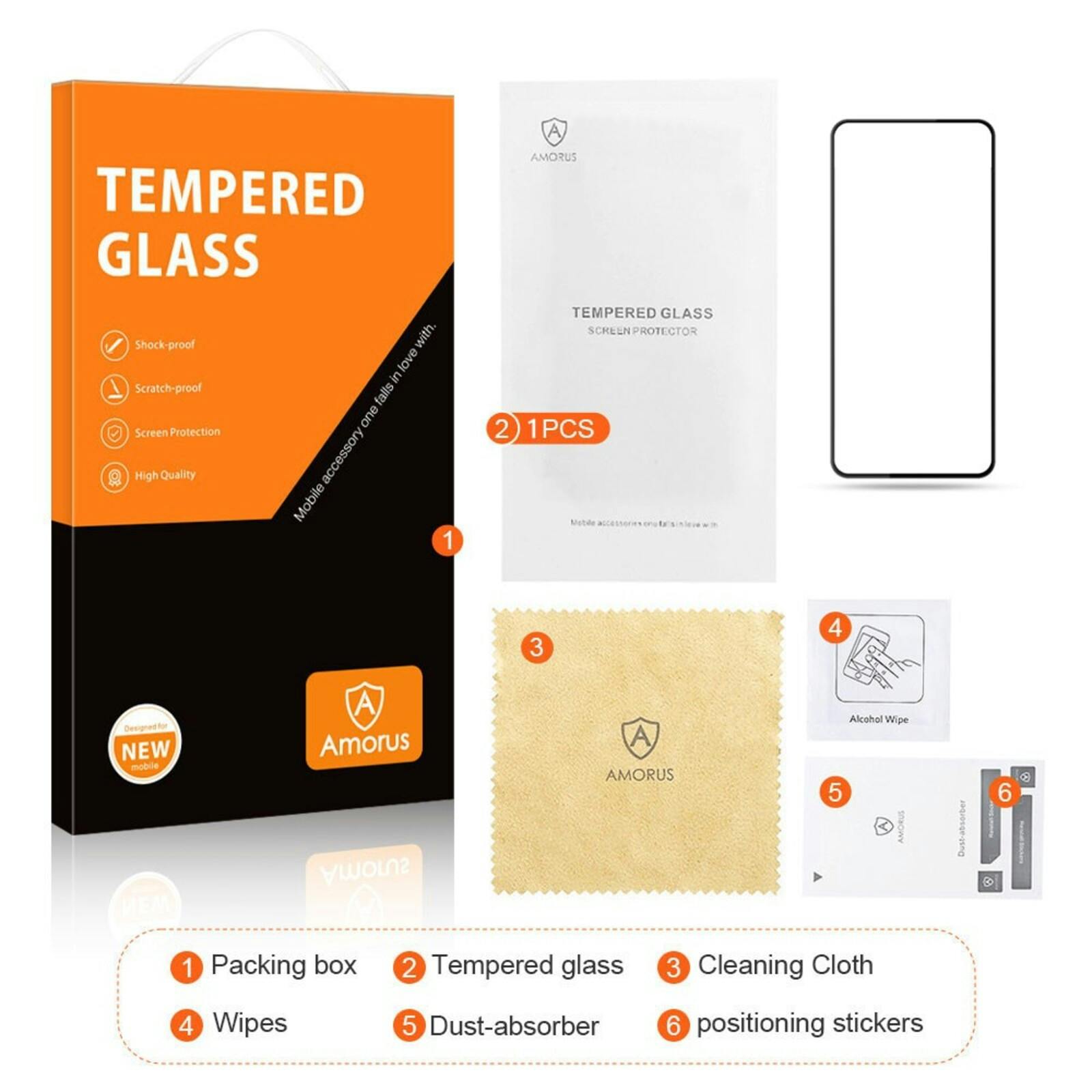 Amorus Xiaomi 15 Screenprotector Gehard Glas Transparant