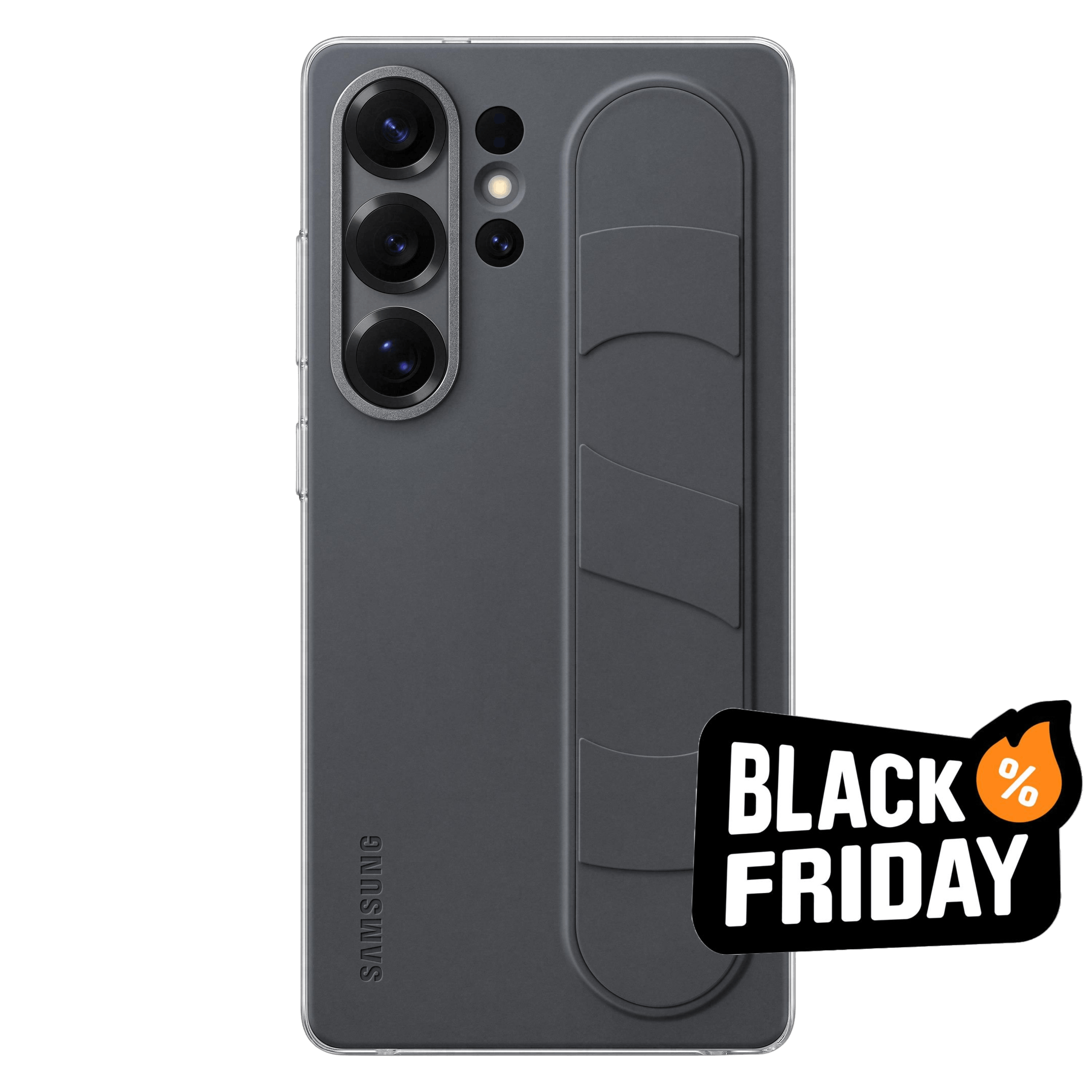 Samsung Galaxy S25 Ultra Standing Grip Hoesje Zwart