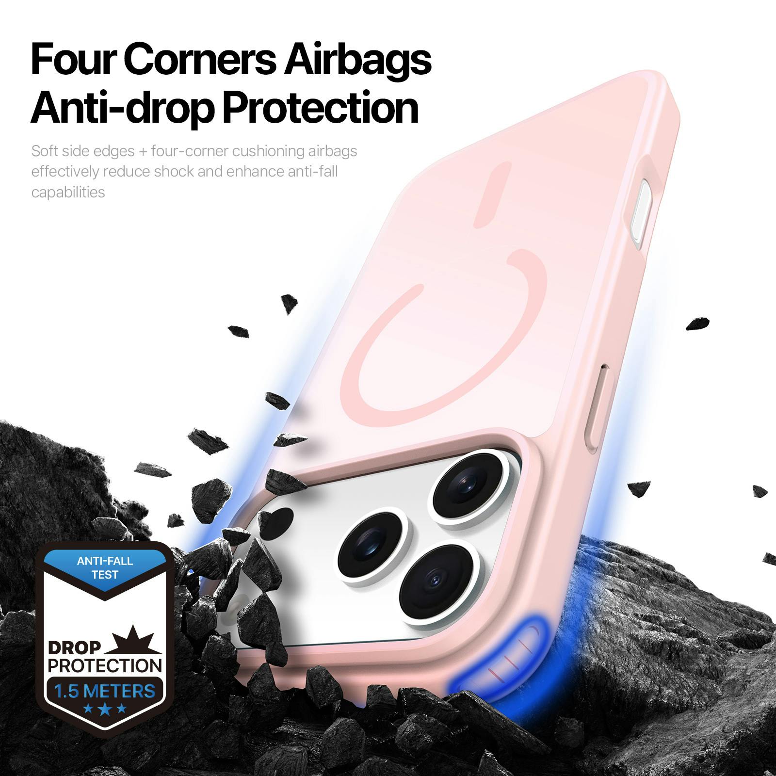 DUX DUCIS iPhone 17 Pro / 18 Pro Mat MagSafe Hoesje Roze
