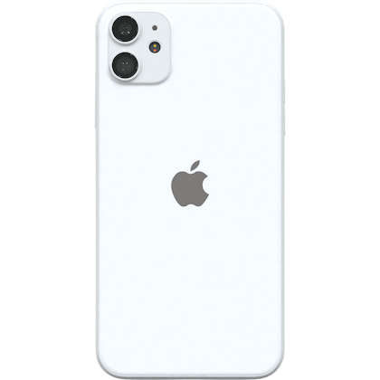 Apple iPhone 11 (Refurbished) White - Achterkant
