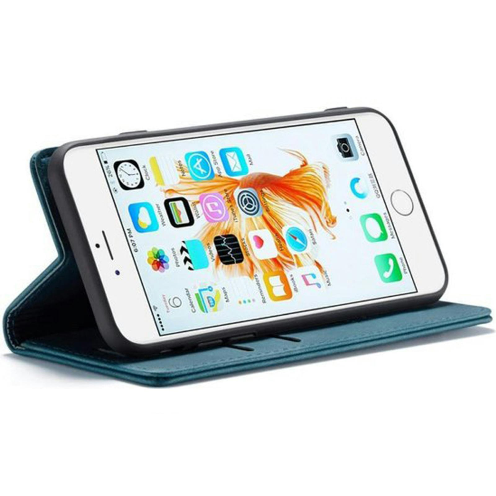 Caseme iPhone 6 / 6s Business Wallet Bookcase Hoesje Blauw