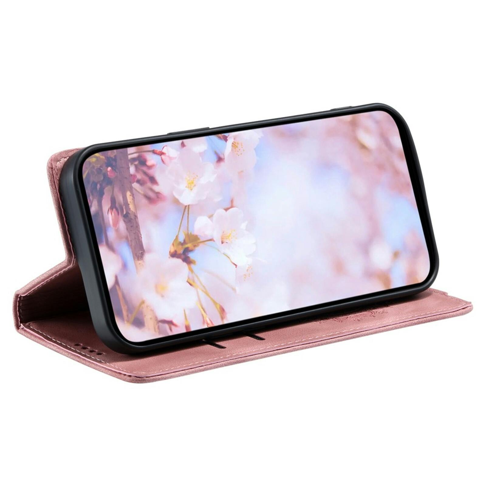 Comfycase Apple iPhone 17 Soft Mandala Bookcase Roze