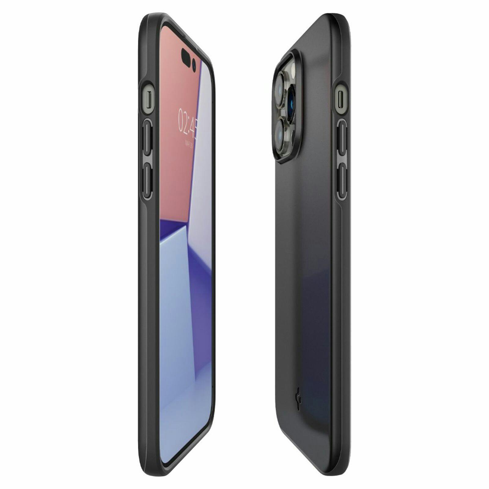Spigen iPhone 14 Pro Thin Fit Hoesje Zwart