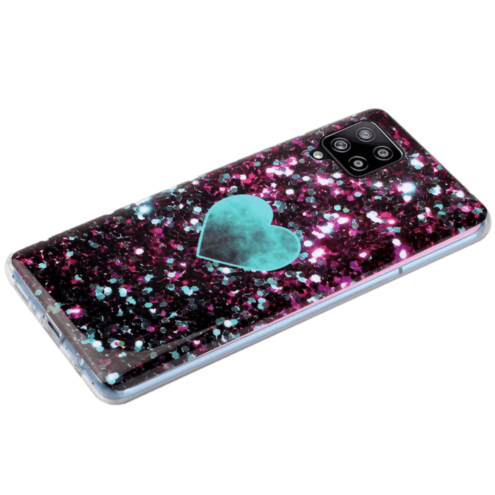 Mocaa Samsung Galaxy A42 Telefoonhoesje Marmer Blauw