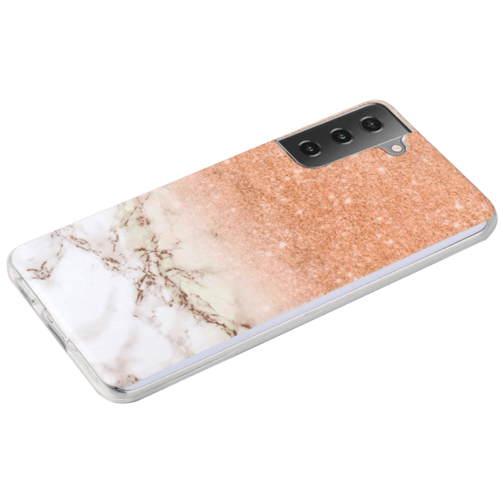 Mocaa Samsung Galaxy S21 Plus Marmer Hoesje Light Marble