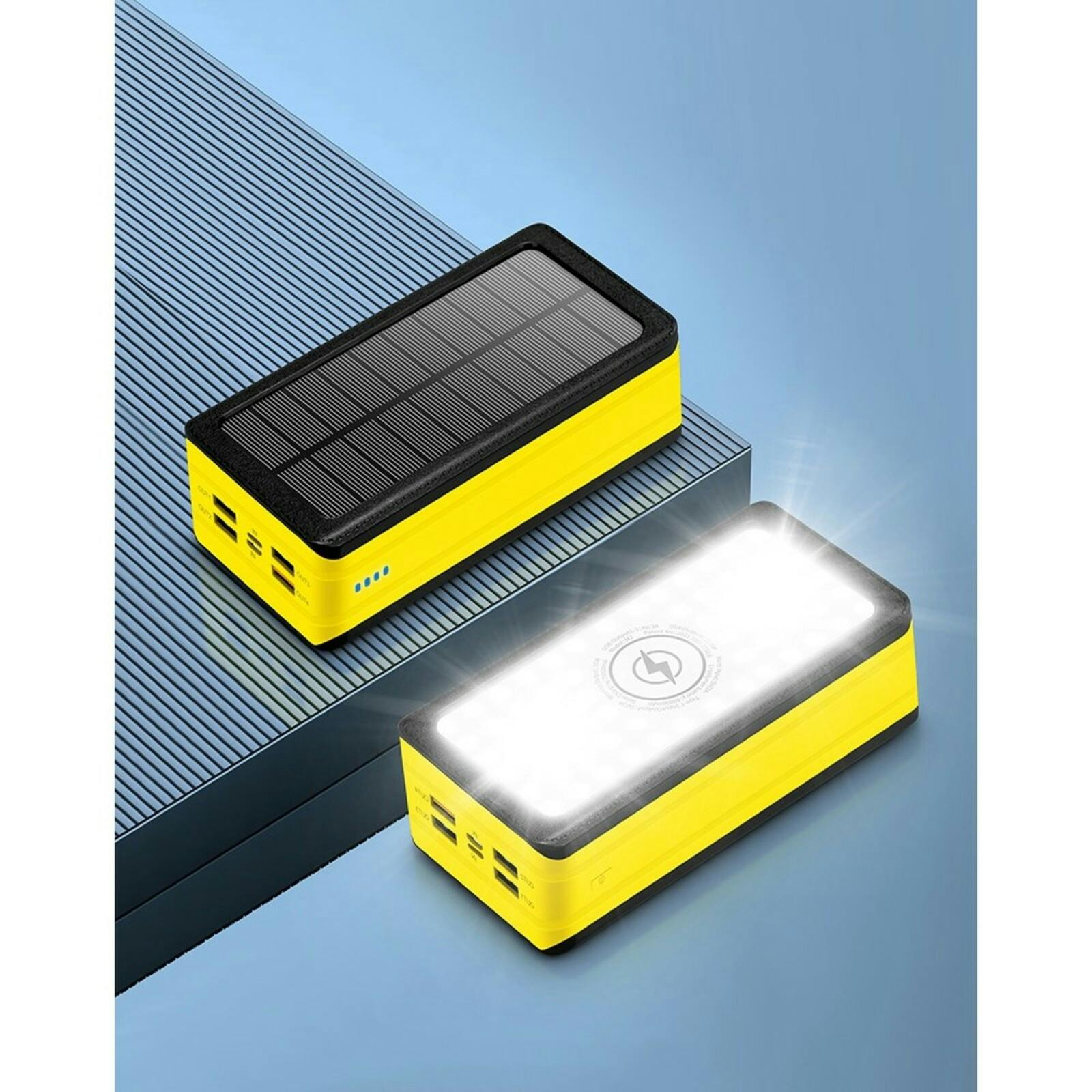 PSOOO 40.000mAh Fast Charging Outdoor Powerbank Geel 40.000 mAh