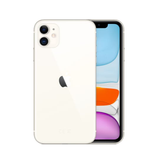 Design iPhone 11 voorkant achterkant in White