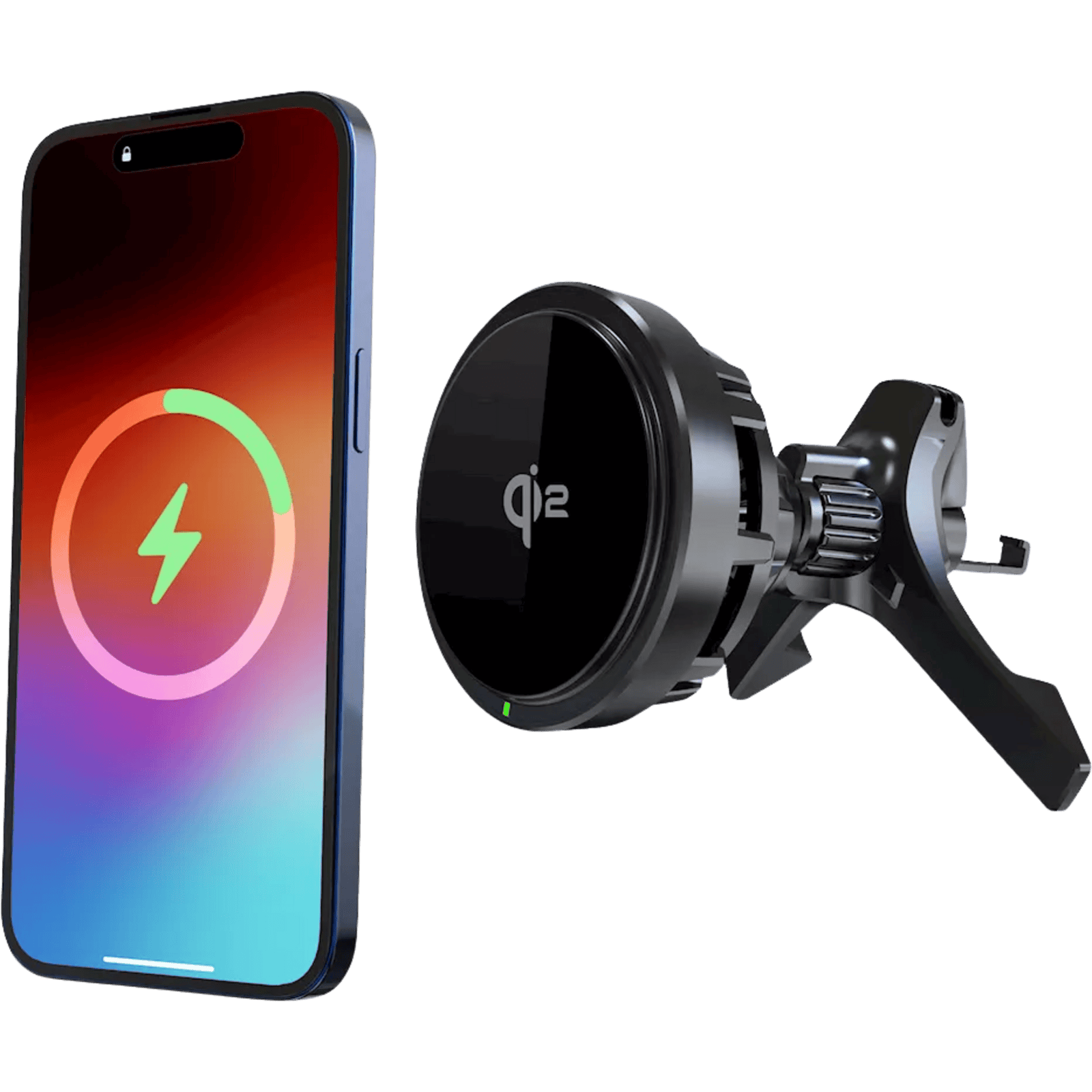 Musthavz MagSnap Qi2 Pro Air Draadloze Autolader - Voorkant