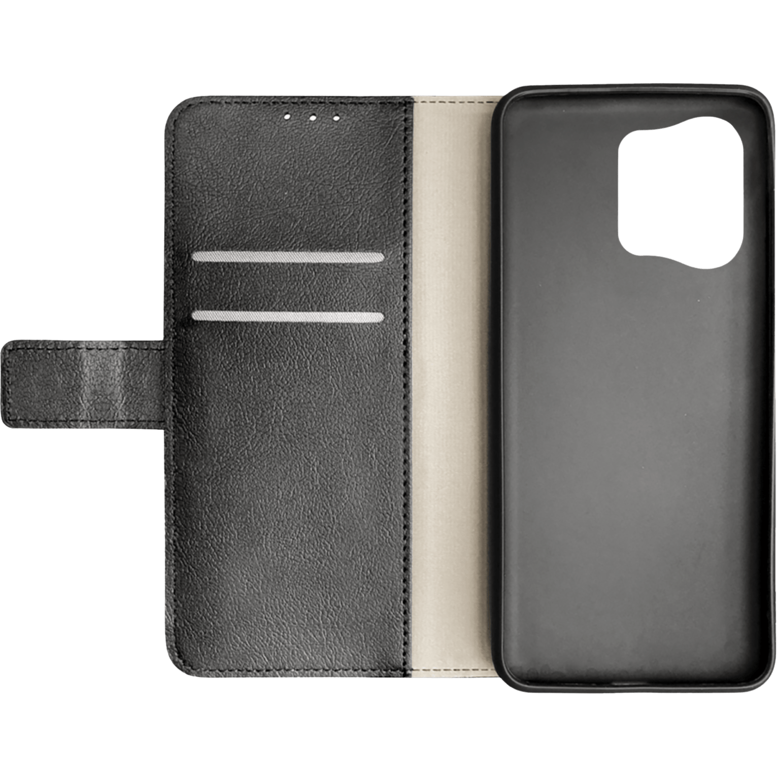 Just in Case Reno8 Pro Portemonnee Hoesje Zwart