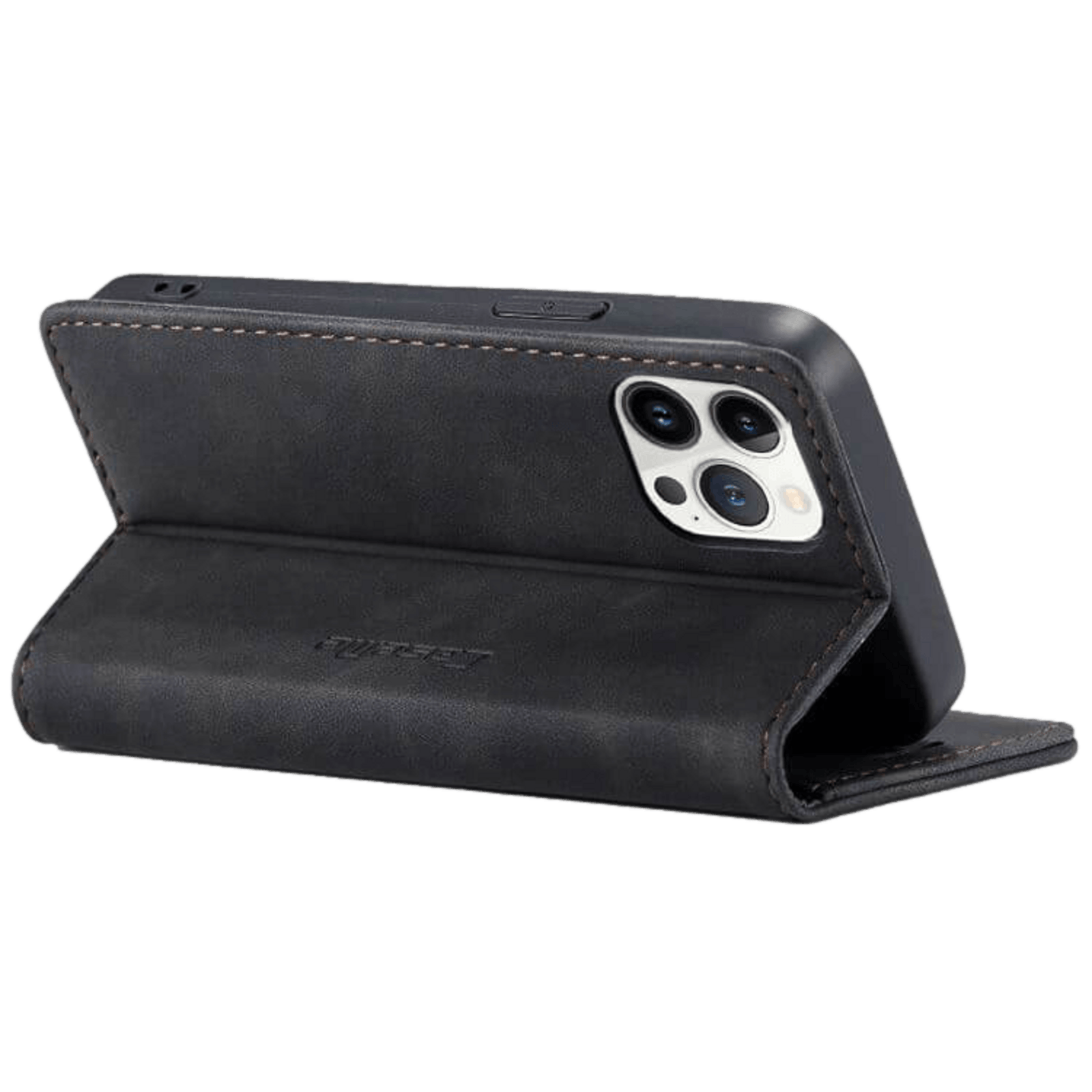 Caseme iPhone 13 Pro Max Business Wallet Bookcase Hoesje Zwart