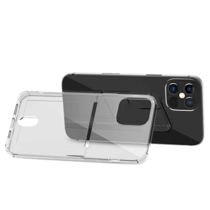 CaseBody iPhone 13 ShockProof Hoesje met Pasruimte Transparant