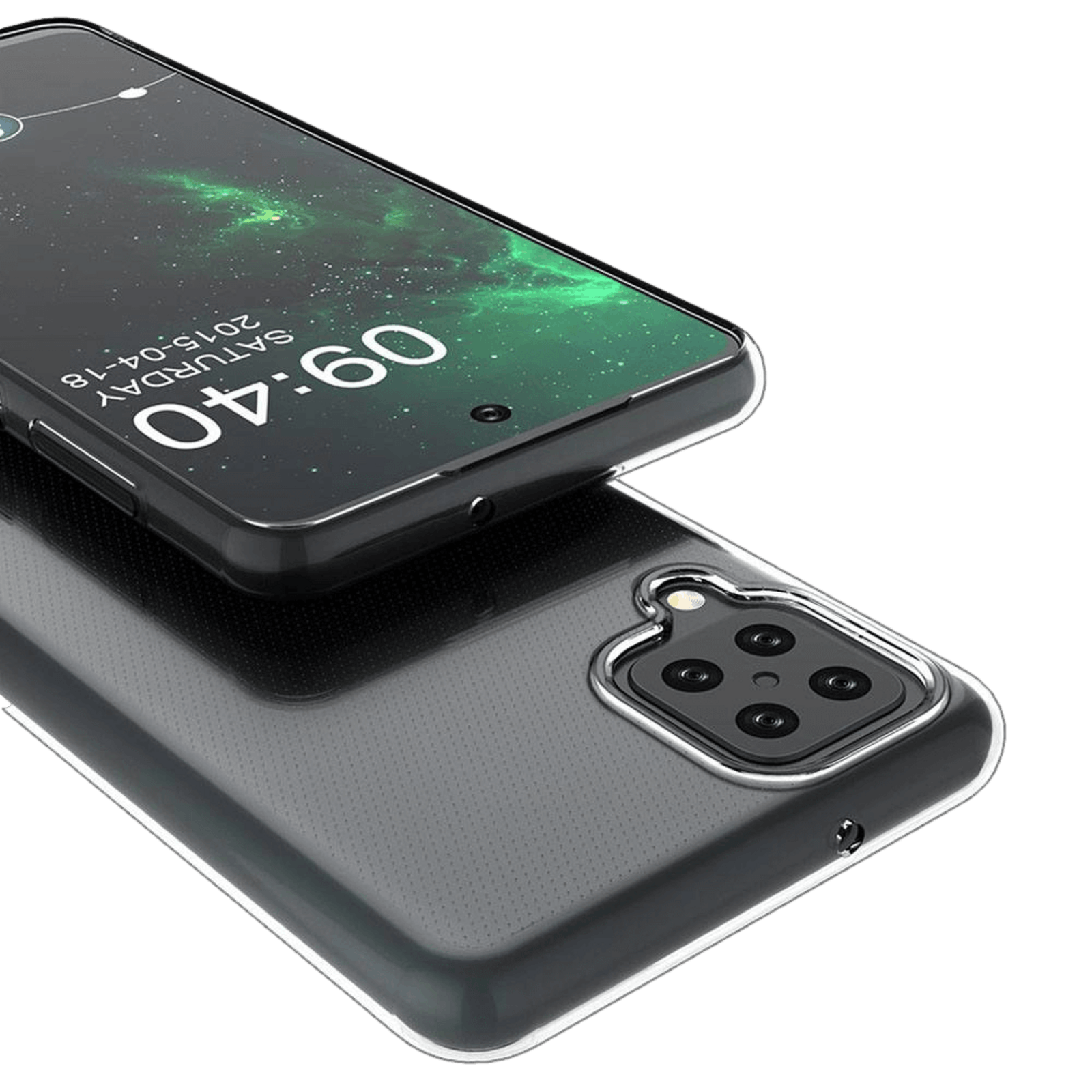 Mocaa Samsung Galaxy A12 Slank Telefoonhoesje Transparant