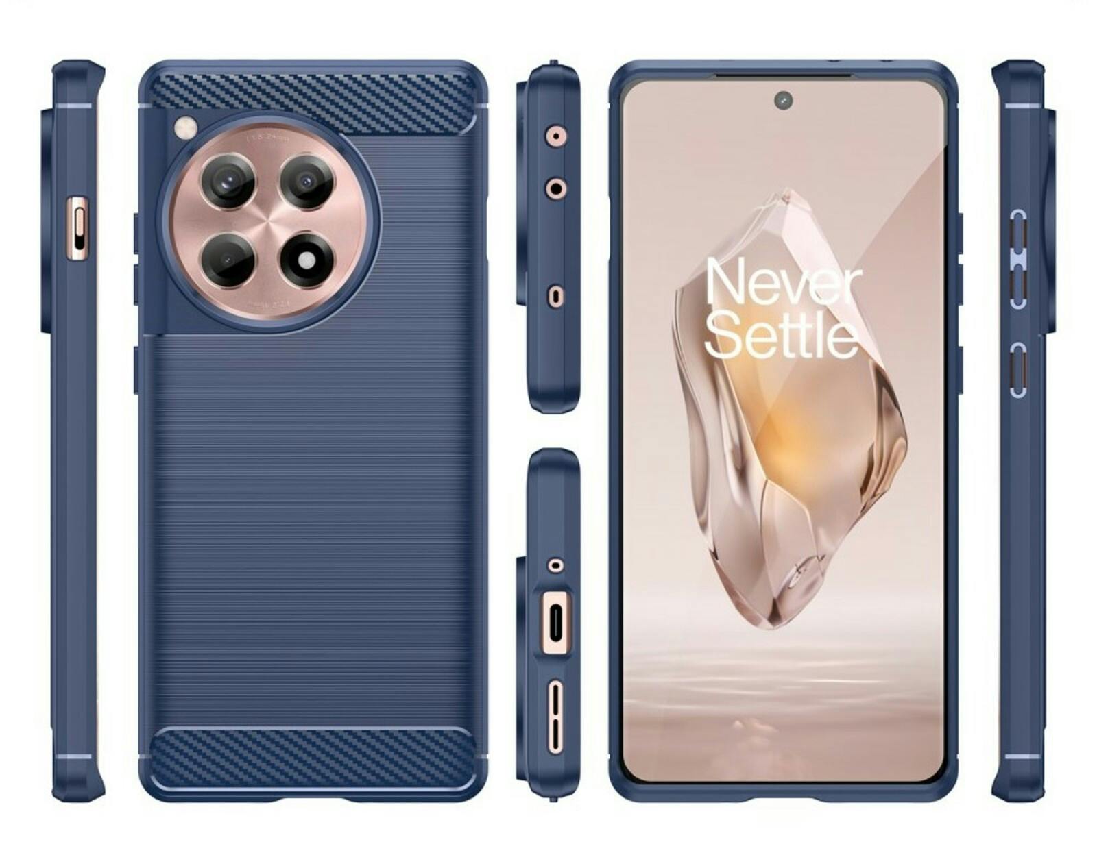 Mocaa OnePlus 12R Schokbestendig Hoesje Blauw