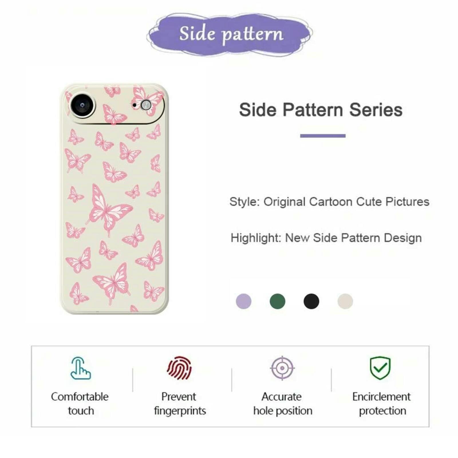 Mocaa Apple iPhone 17 Air Beschermhoesje Vlinders Meerkleurig