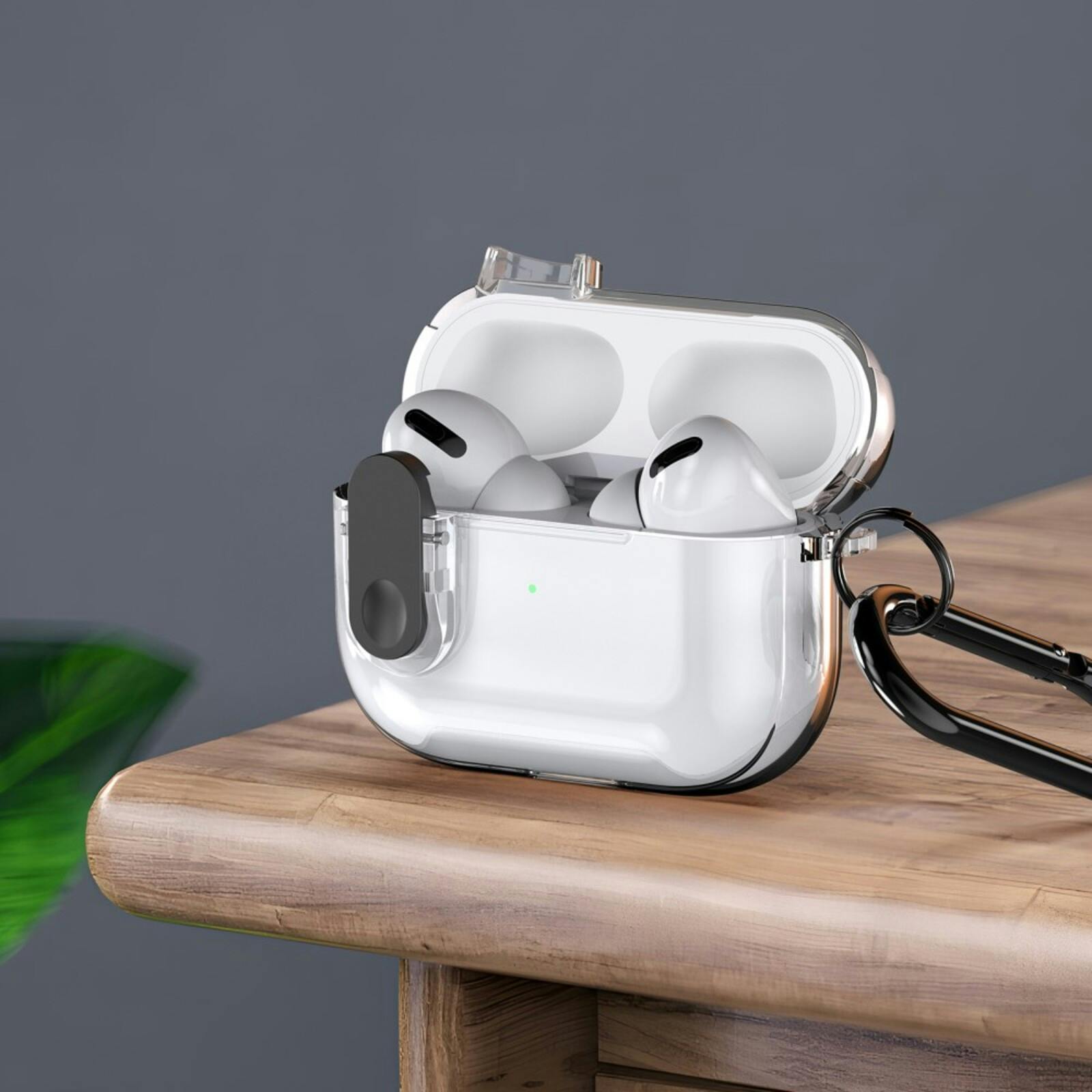DUX DUCIS AirPods Pro 2 PECL Series Hoesje met Haak Zwart