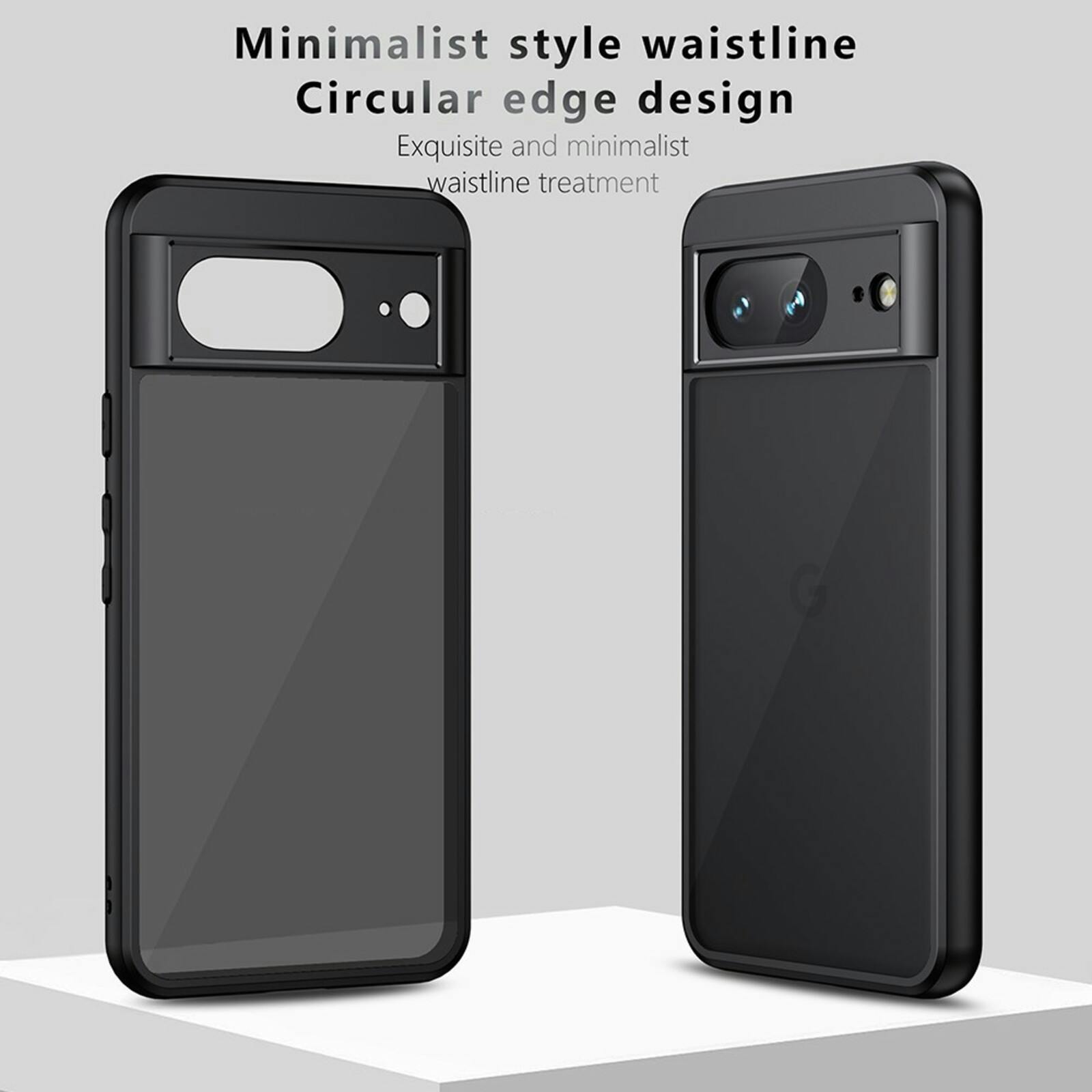 CaseBody Google Pixel 8a Airbag Schokbestendig Hoesje Zwart