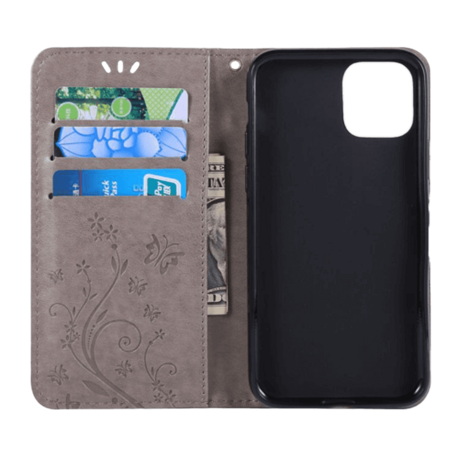 Mocaa iPhone 11 Pro Max Booklet Hoesje Grijs