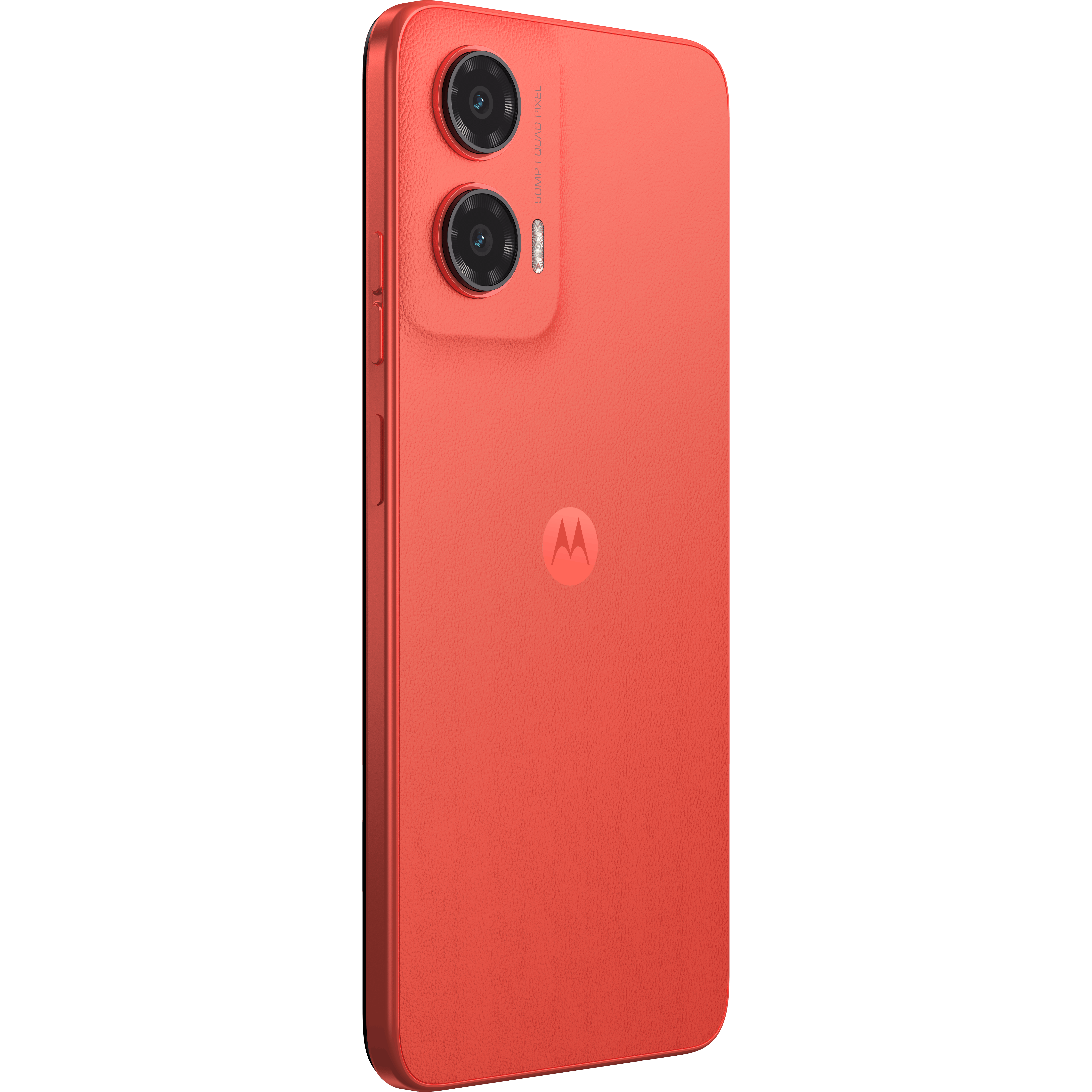 Motorola Moto G35 Guave Red - Aanzicht vanaf links