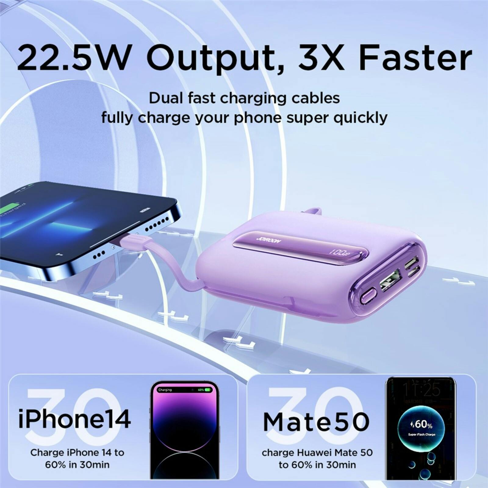 Joyroom Elegance Line Powerbank 20.000mAh Roze