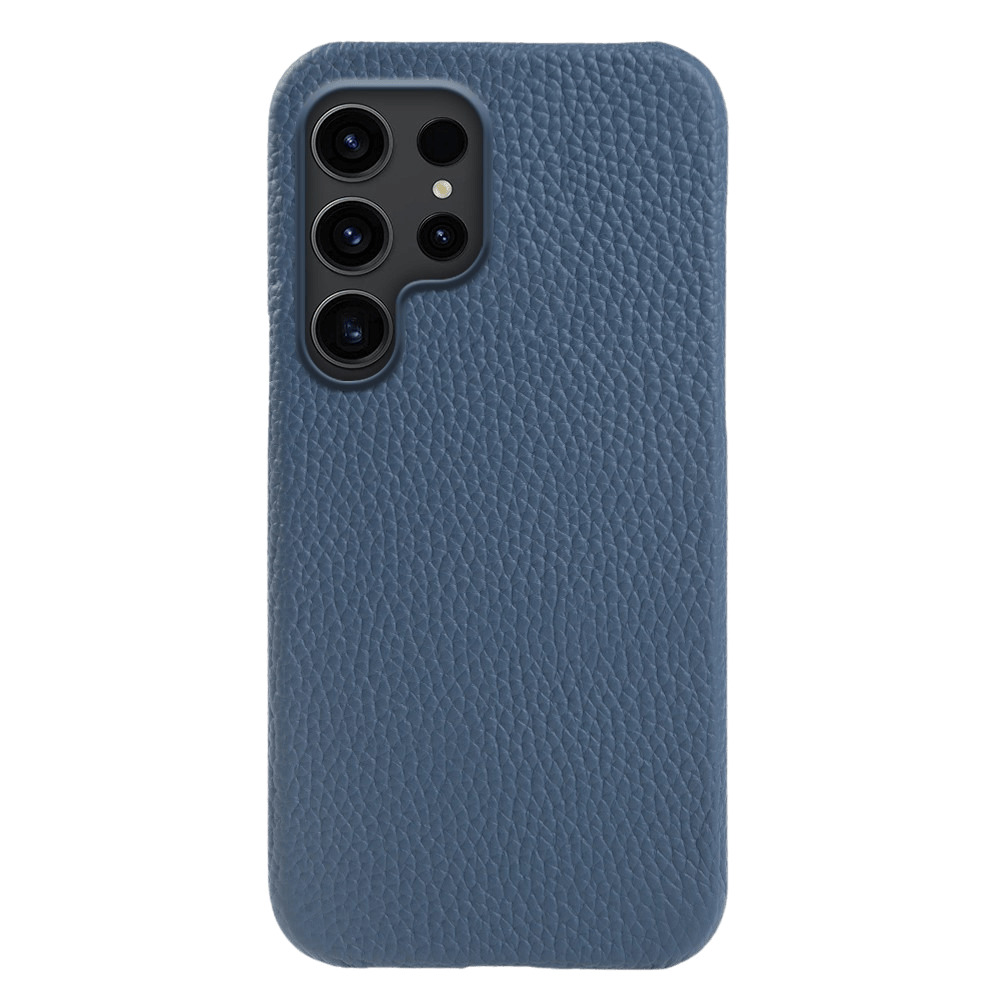 Fashion Samsung Galaxy S26 Ultra Magnetisch Hoesje Echt Leer Blauw