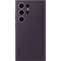 Samsung Galaxy S24 Ultra Standing Grip Hoesje Dark Violet - Voorkant