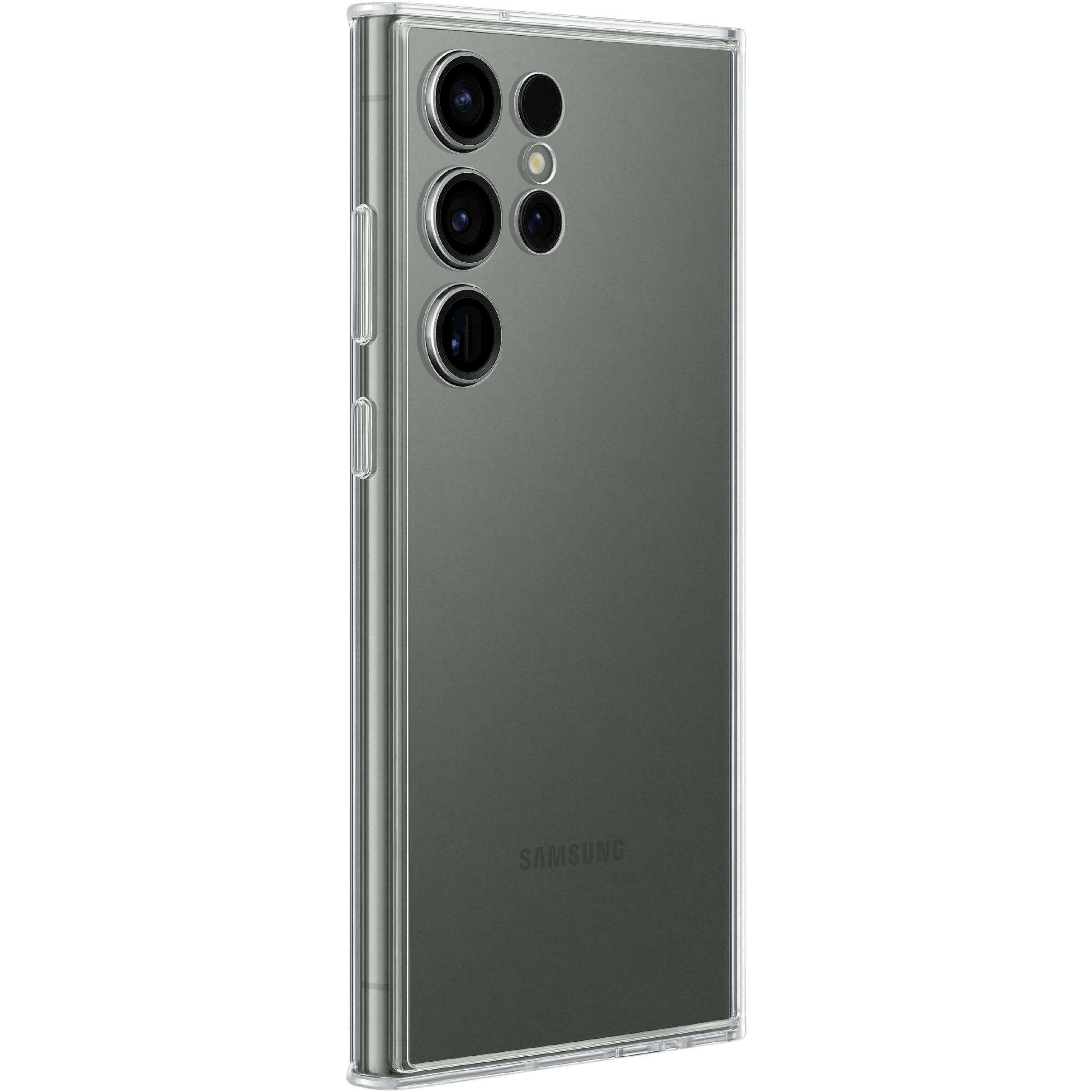 Samsung Galaxy S23 Ultra Frame Case Wit - Achterkant