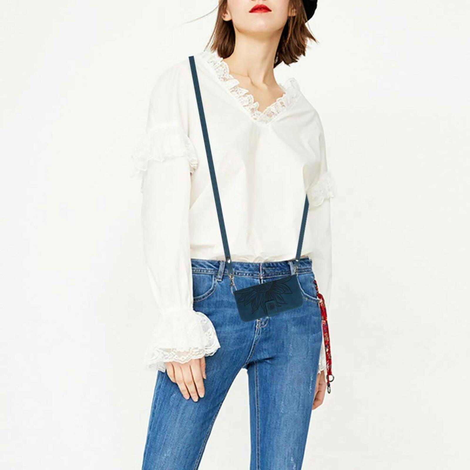 Mocaa Samsung Galaxy S24 FE Sunflower Bookcase met Koord Donkerrood