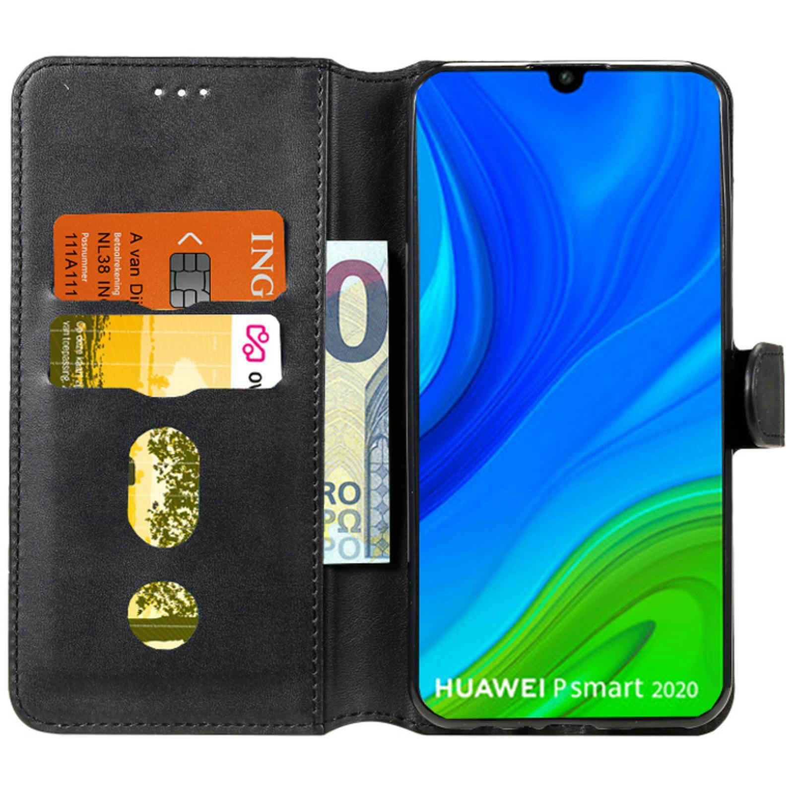 Mocaa Huawei P Smart 2020 Slim-Fit Boek Hoesje Zwart